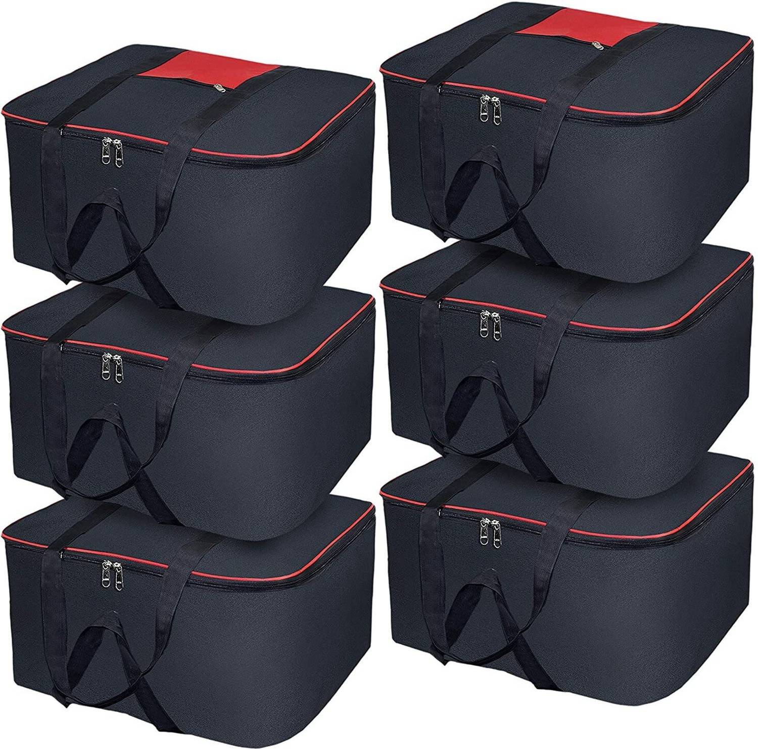 ShubhKraft Jumbo Organizer Box| Organizer Bag Jumbo Size| Closure And Handle|Under Bed Jumbo Size Underbed Storage Bag Moisture Proof Cloth Organiser With Zippered