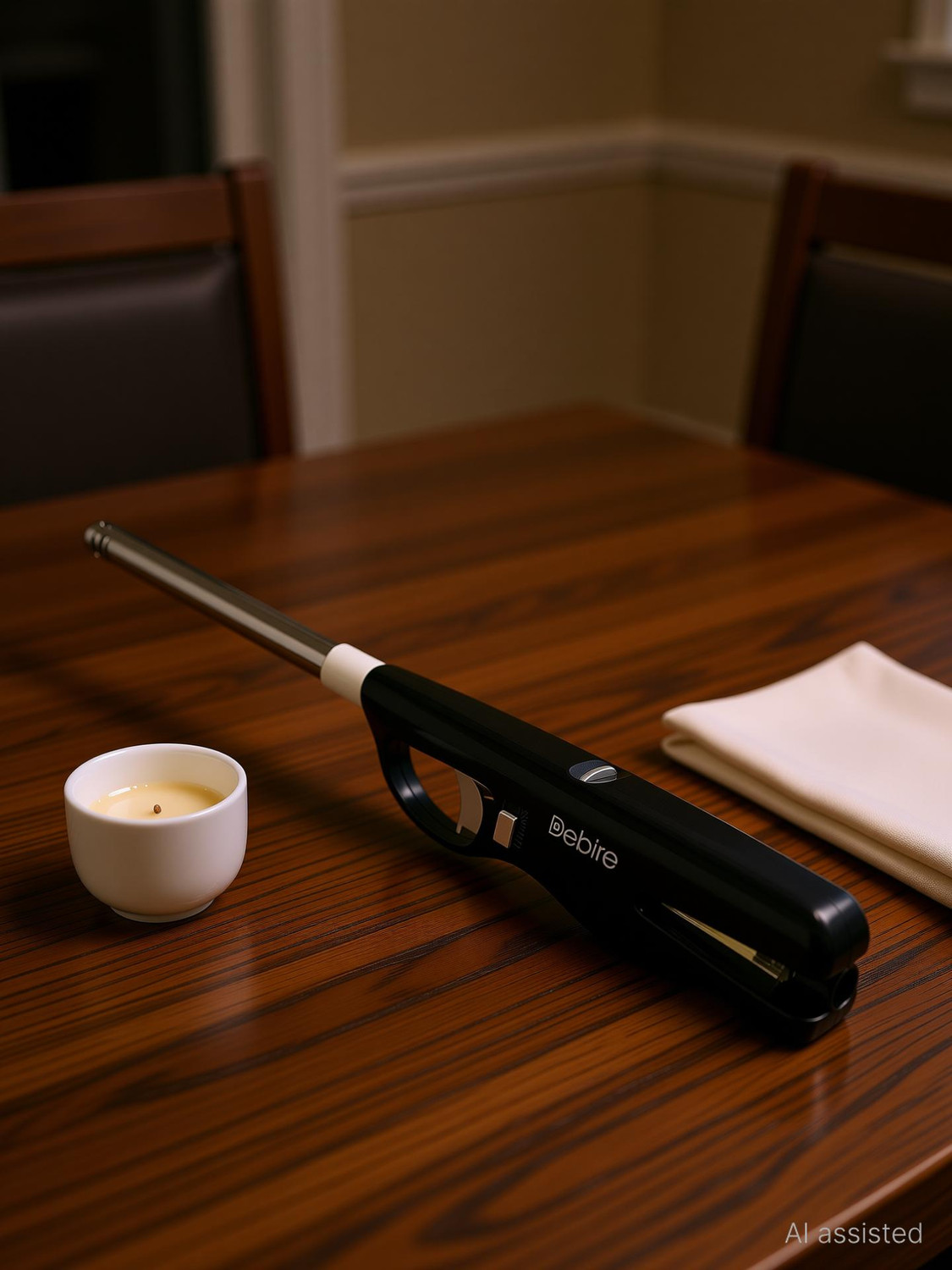 Image of FLEGN Gas Lighter For Kitchen Stove and Candles Use, Flame Adjustable, Refillable, ABS Plastic Gas Lighter