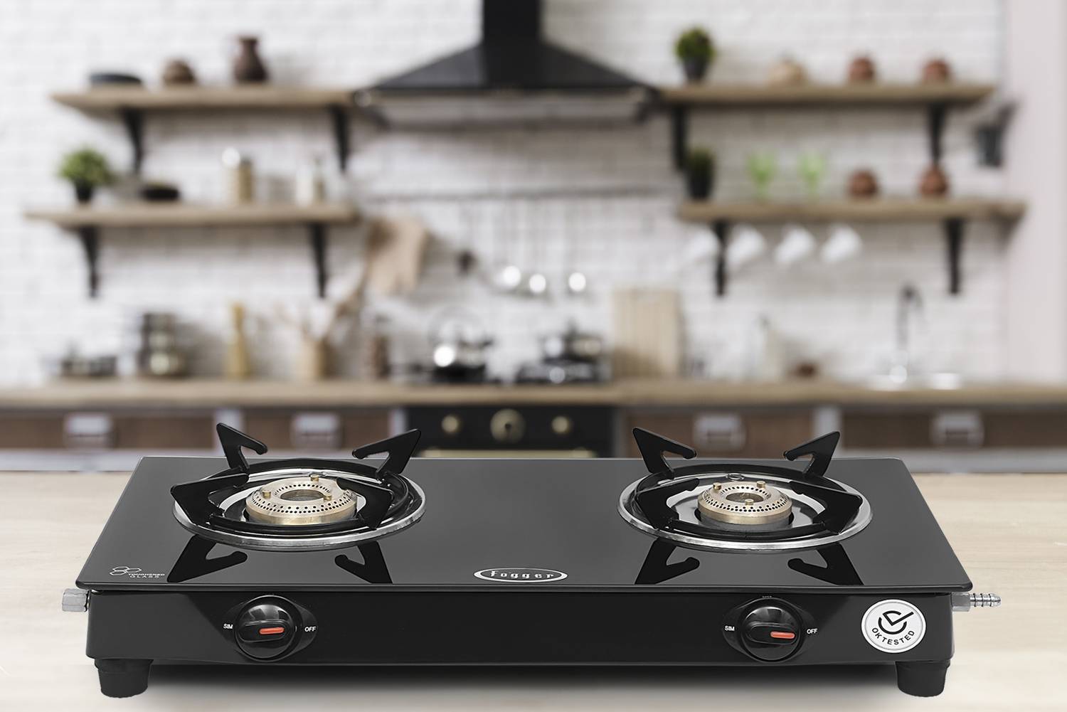 Fogger Nano 2B Premium Glass Manual Gas Stove - Image 5