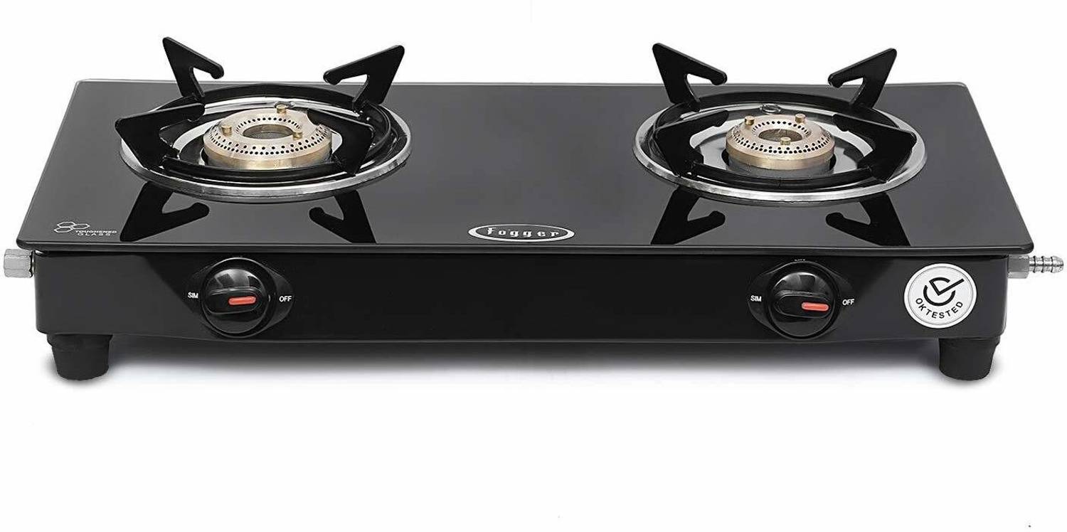 Fogger Nano 2B Premium Glass Manual Gas Stove - Image 1
