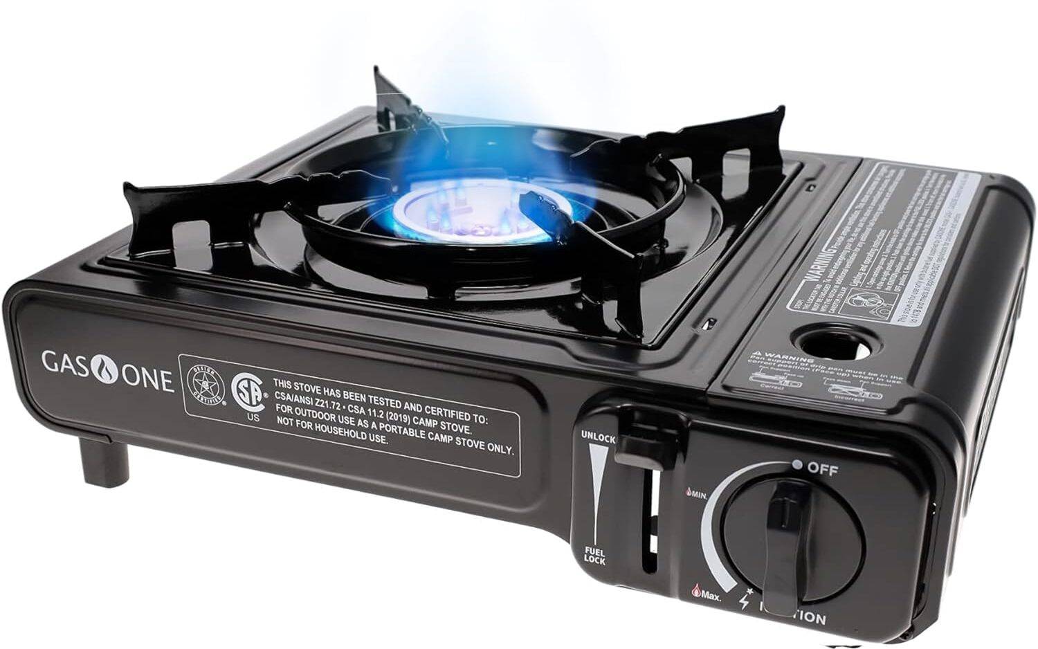 IMMUTABLE Stainless Steel Manual Butane Gas Stove (1 Burners)