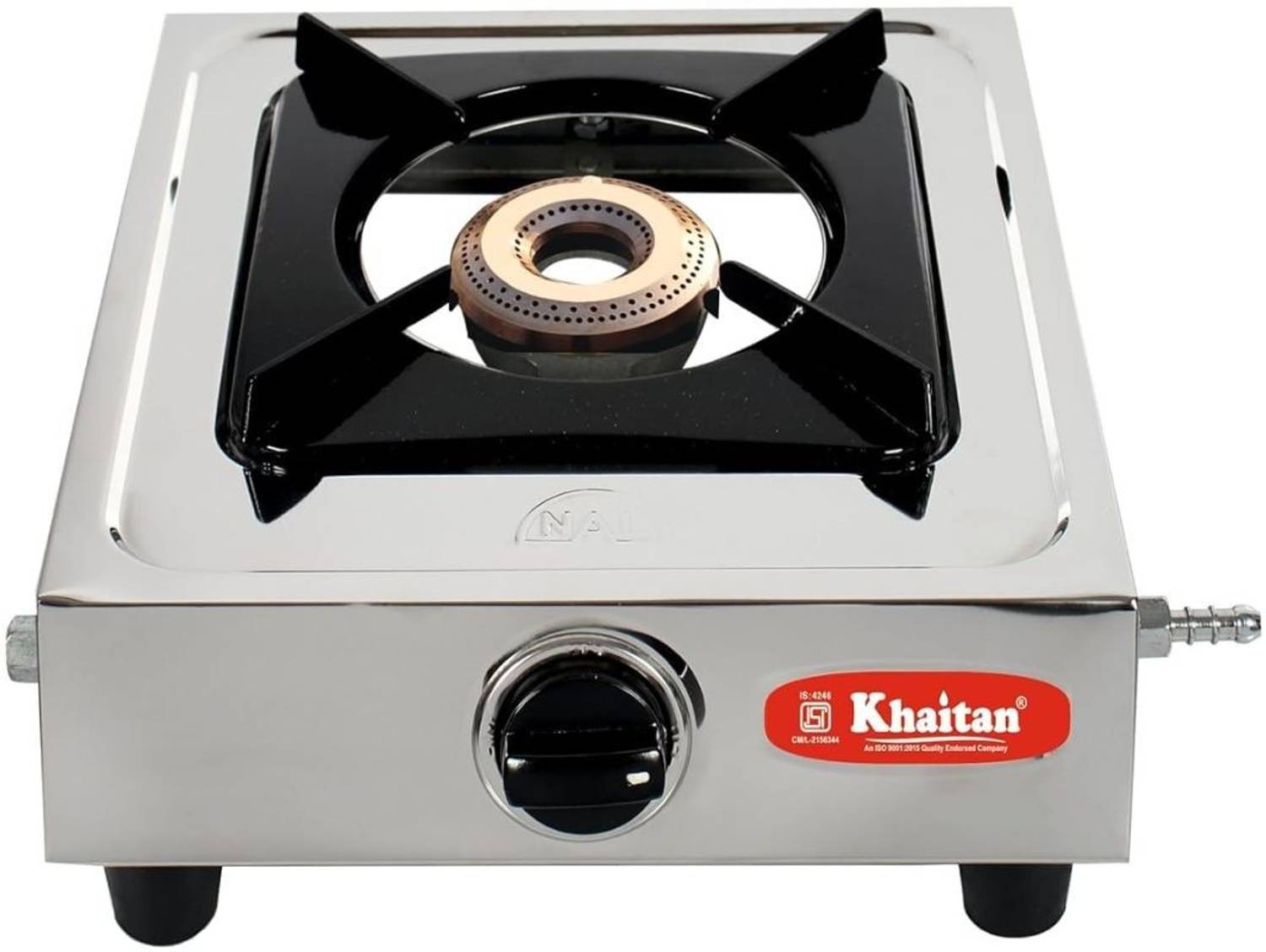 Khaitan 1 Burner Classic Stainless Steel Gas Stove - Image 1