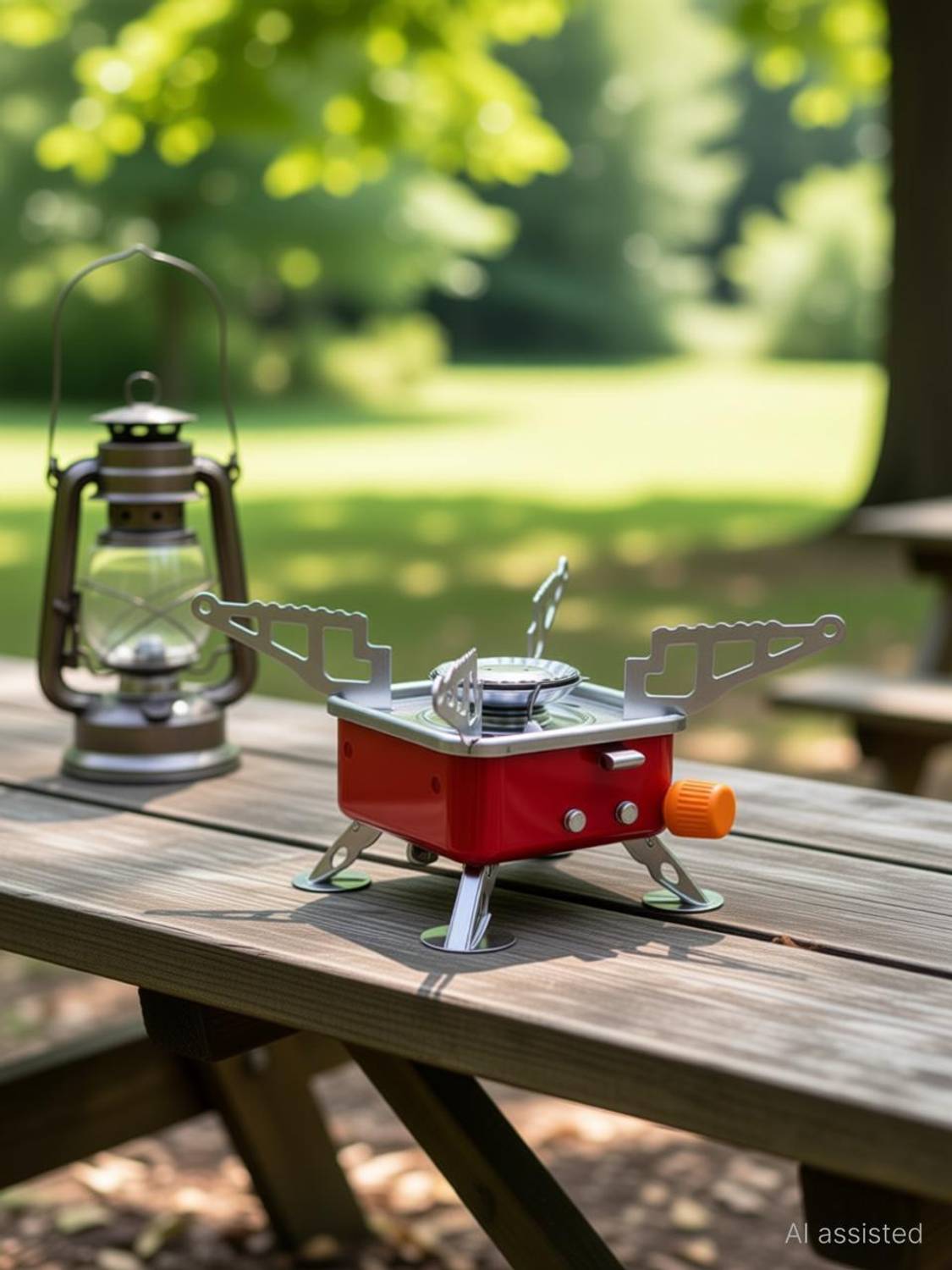 4uonly Buy Outdoor Portable Mini Stove Outdoor Camping Gas Stove DCB9 Stainless Steel Manual Gas Stove