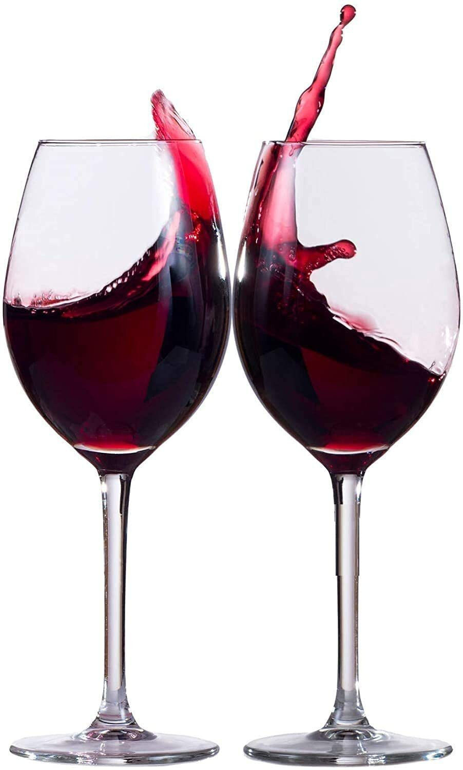 Image of Tap2kaart (Pack of 6) Wine Glass - Ideal for White or Red Wine Party Glass, Whisky Glass, Clear Glass, Best for Gift 300 ML PACK OF 6 Glass