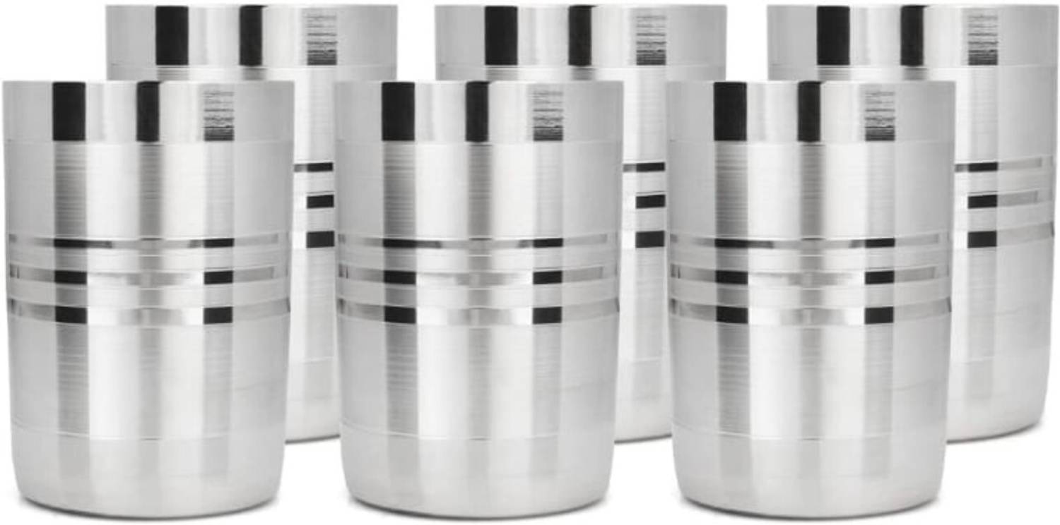 akashmetal (Pack of 6) AK-APB05 Glass Set Water/Juice Glass
