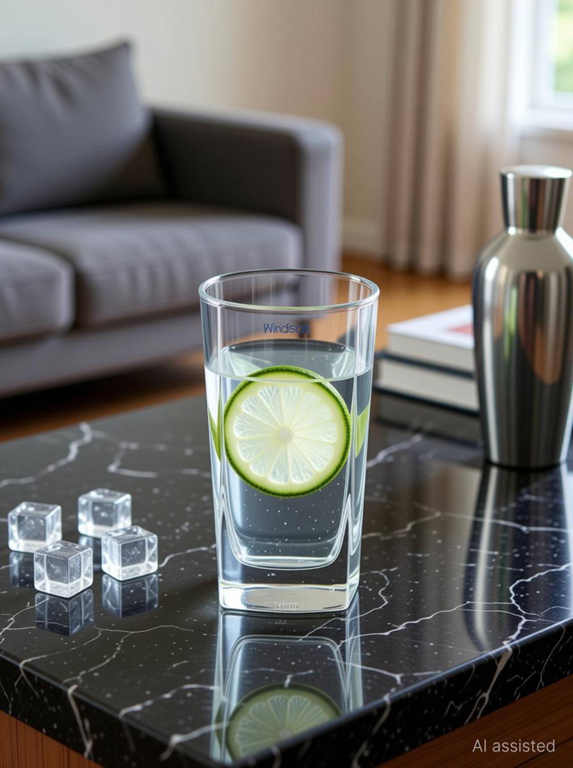 Windson store (Pack of 6) Water Glass Set Juice Glass Set Water Drink Glass Glass Set Water/Juice Glass