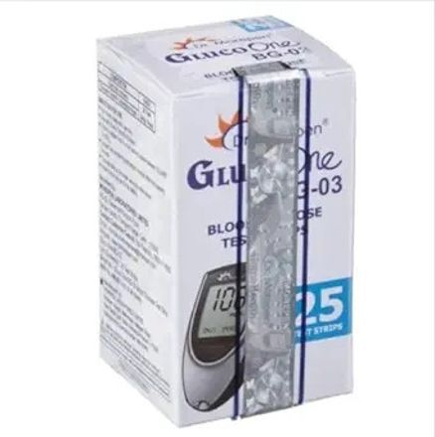 Image of Dr. Morepen BG-03 Gluco One Glucometer Combo, 25 Strips Glucometer