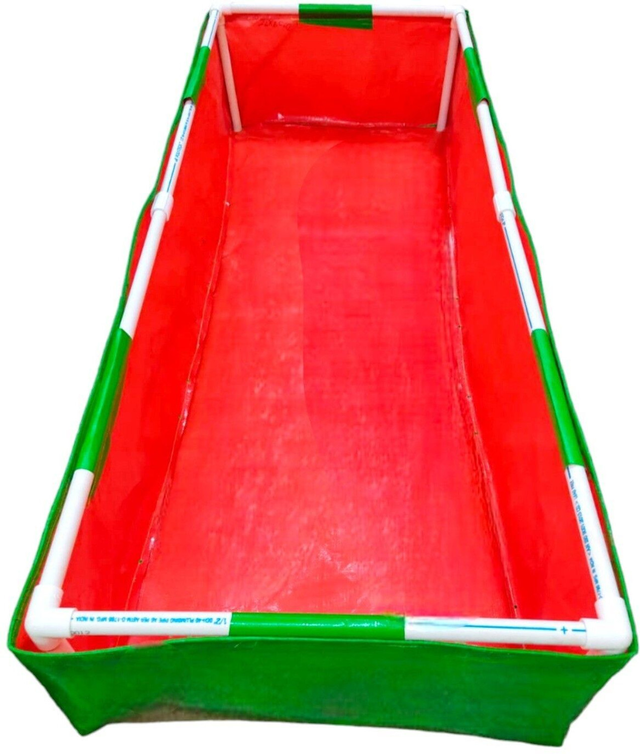 Image of MASHKI 24x60x12 Inches HDPE Rectangular Grow bag, 250 GSM-UV Treated, with PVC Support Pipe Grow Bag