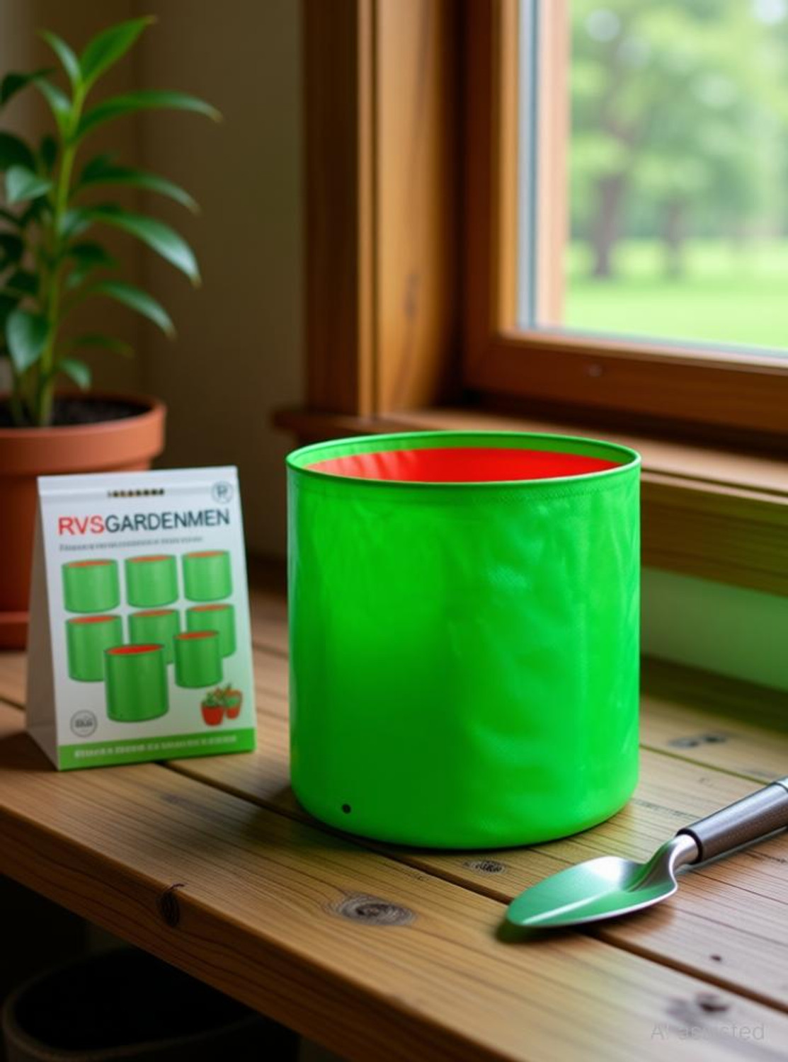 Image of RVSGARDENMEN Flower Plants Pots Terrace Gardening Grow Bag (12 inch X 12 inch) - (Pack of 10) Grow Bag