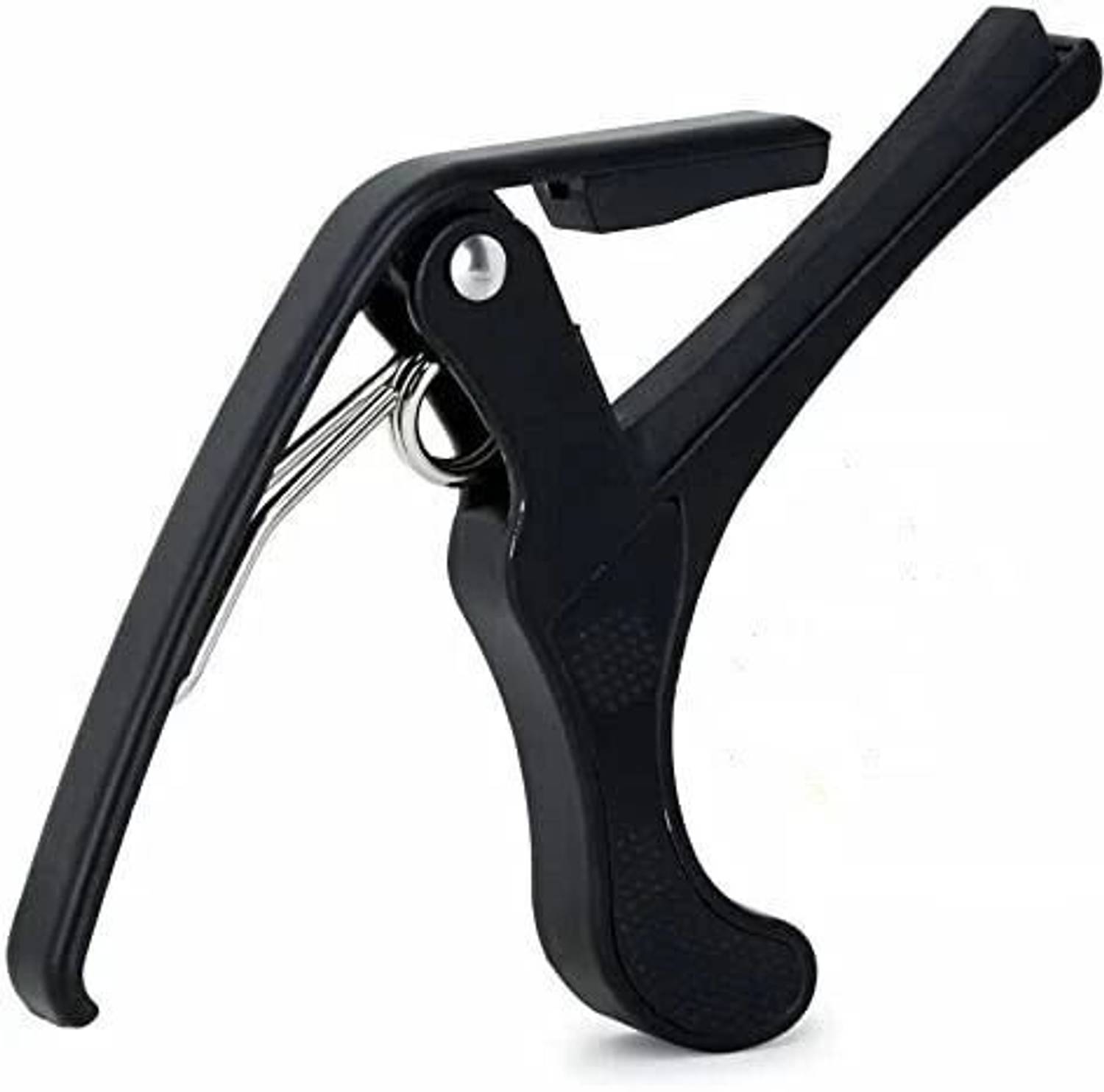 AMG Music One Handed Trigger Guitar Metal Capo for Ukulele, Electric and Acoustic Guitars Clutch Guitar Capo