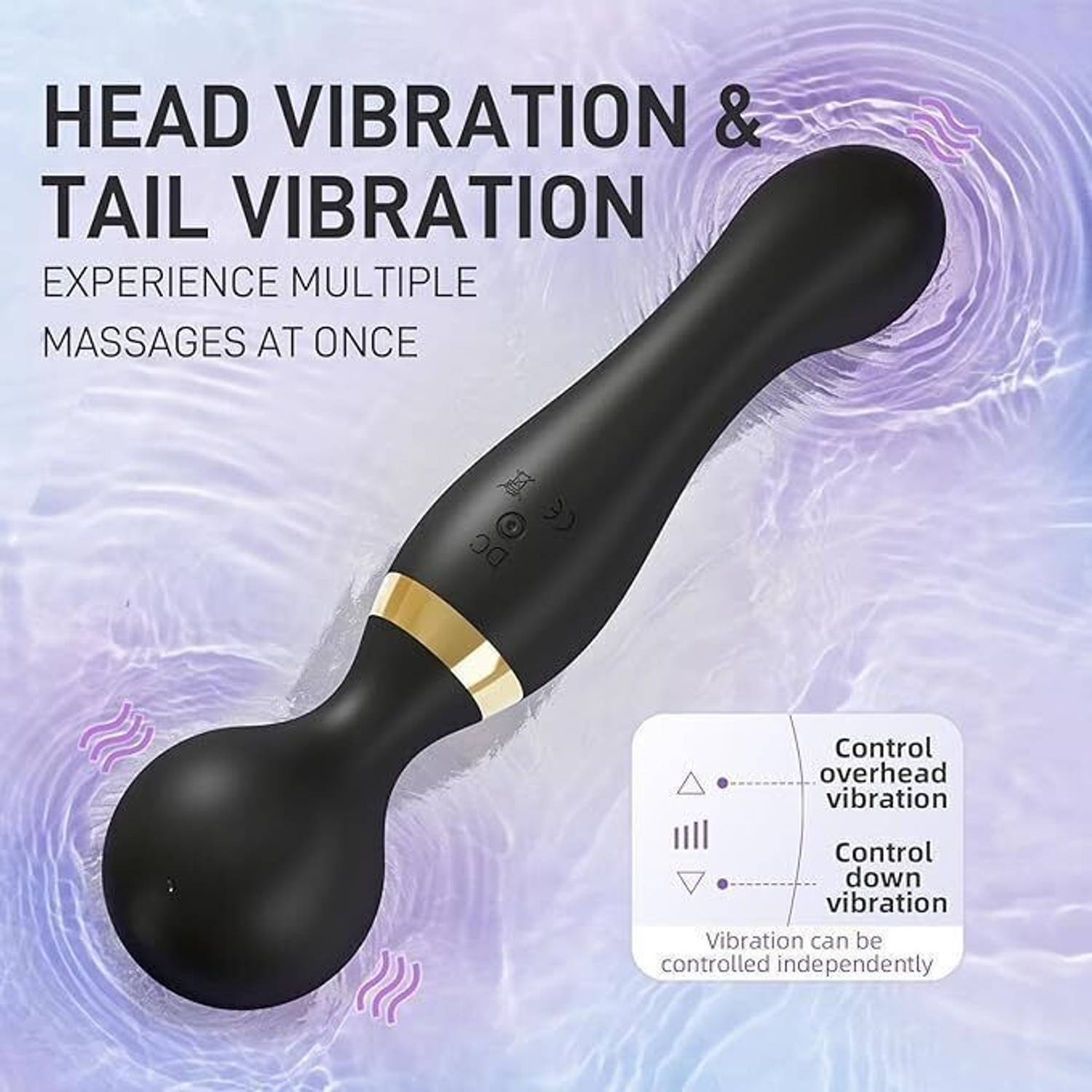 enrics Strong Vibrating Dual Head Vibrator Massager - Image 3