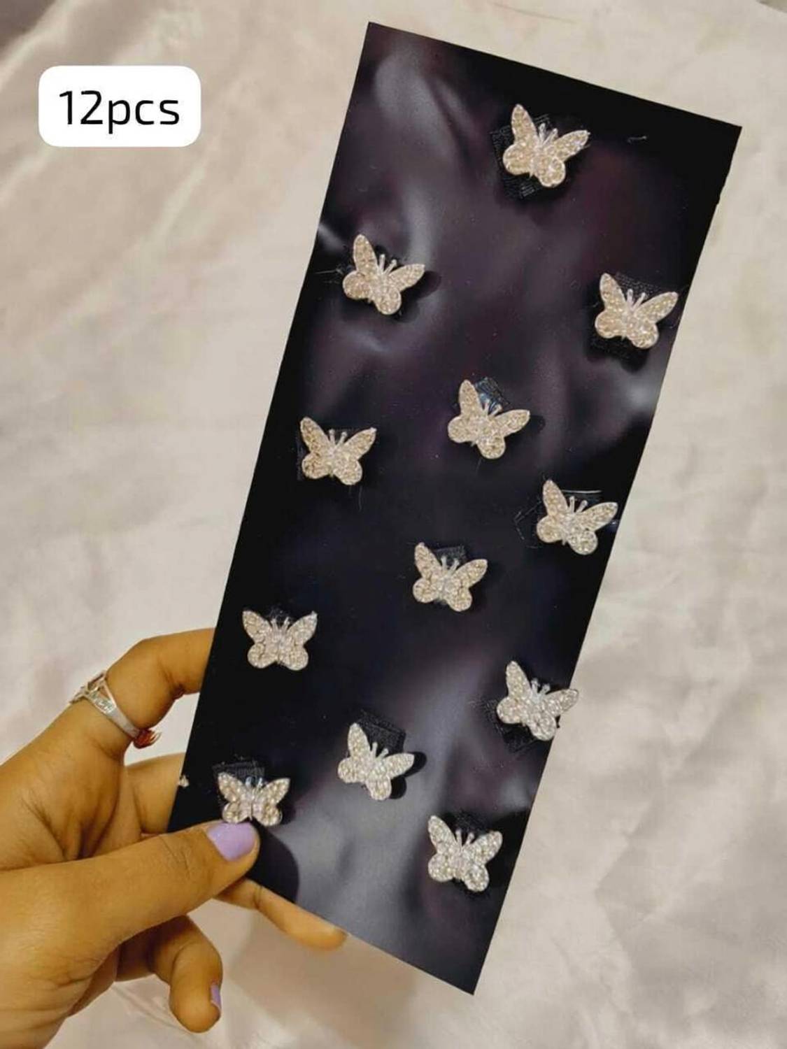 Alucia Hair accessories for women & girls velcro mini butterfly hair clips(12pcs) Hair Tattoo/Sticker