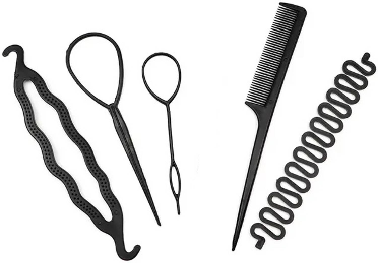 BELLO TOKO 5 pcs hair twist styling clip stick bun donut maker braid tool set Hair Accessory Set