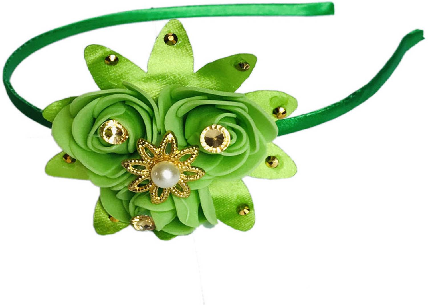AROOMAN Flower Headband, Hairband,Handmade Hair Band For Girls & Women, Pack-01 Hair Band