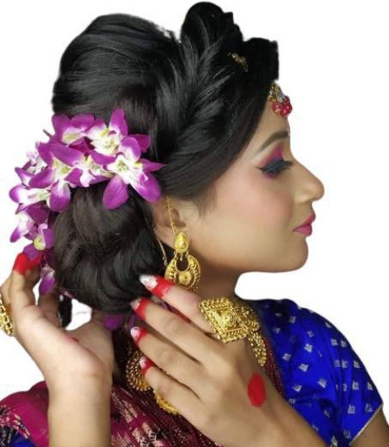 BengCraft Gajra Juda Bun Hair Accessories For Girls And Women Beauty Style Hair Accessory Set