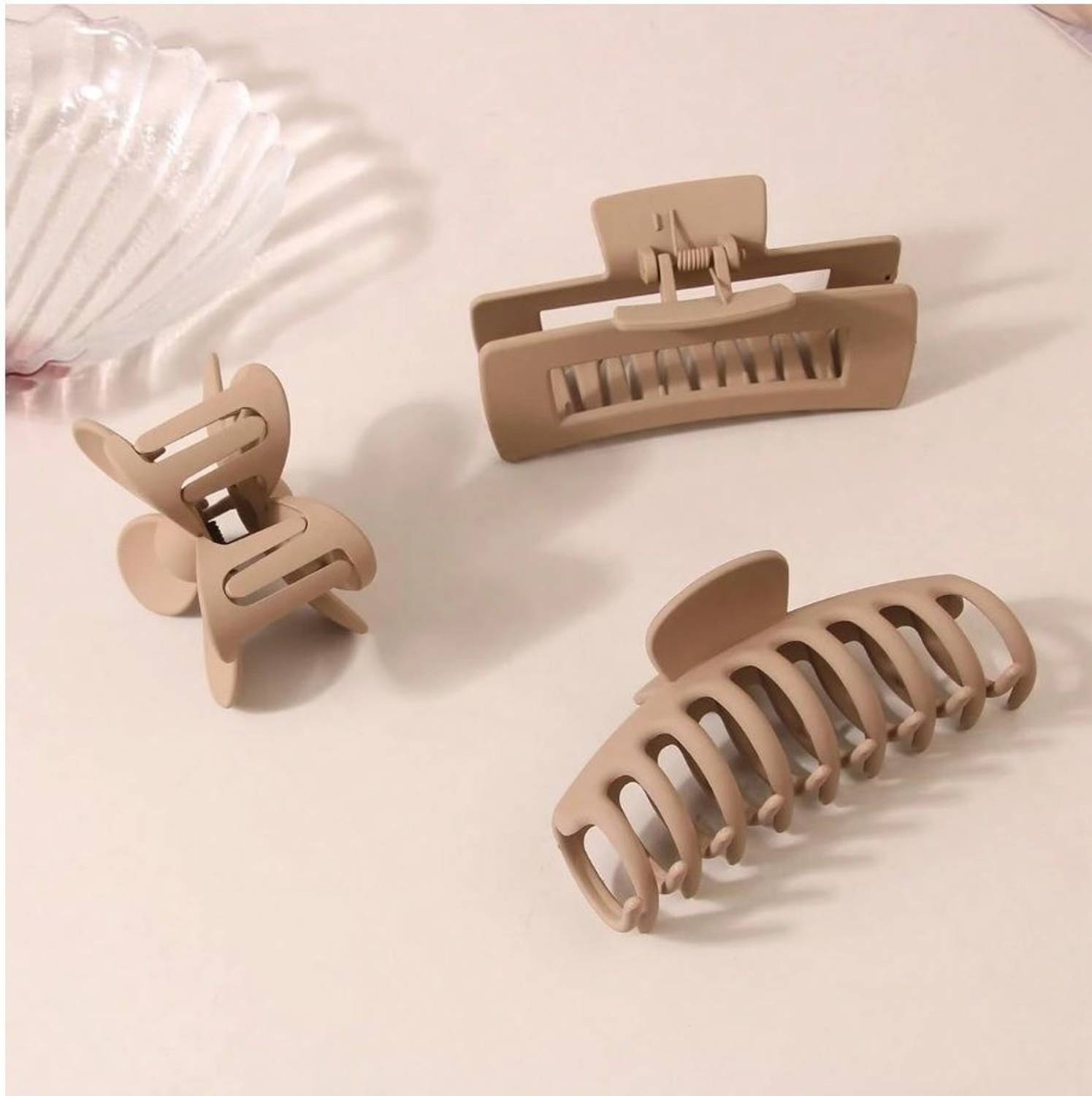 SZN Premium Matte Hair Claw Clip (Pack of 6) - Image 5