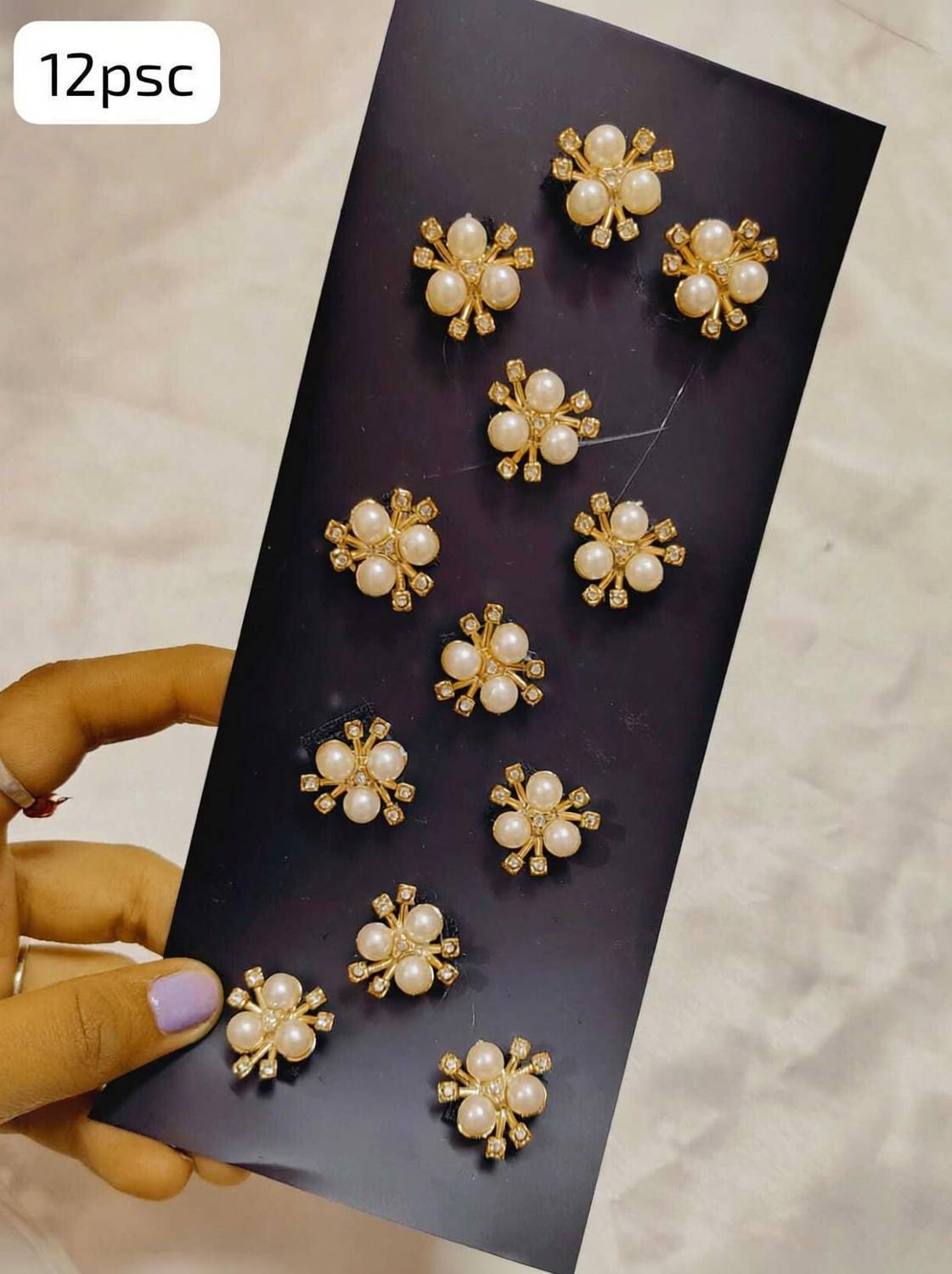Alucia Hair accessories for women&girls (12psc) hair clips velco DIY mini flower Hair Tattoo/Sticker