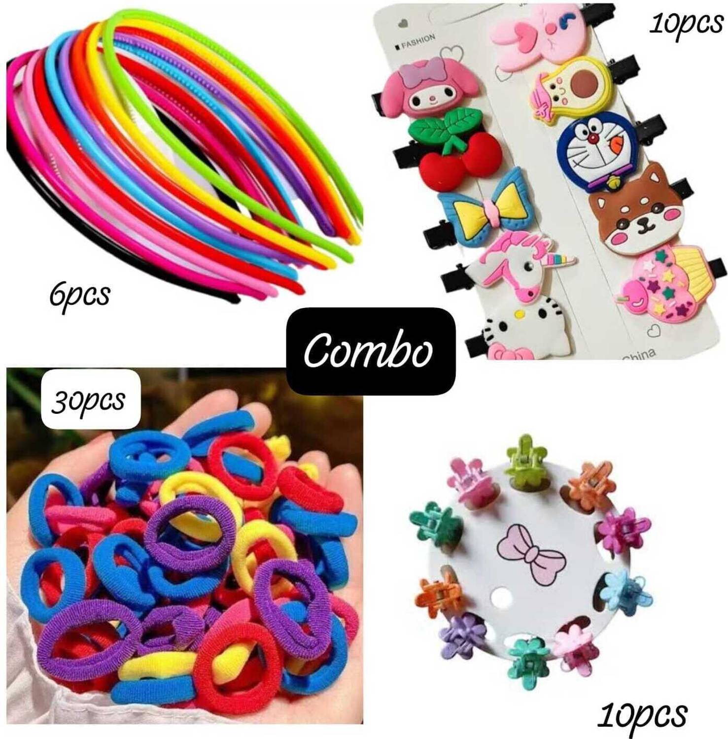 Alucia Baby girl hair accessories hair clips,rubber band,hair band,clutches Hair Accessory Set