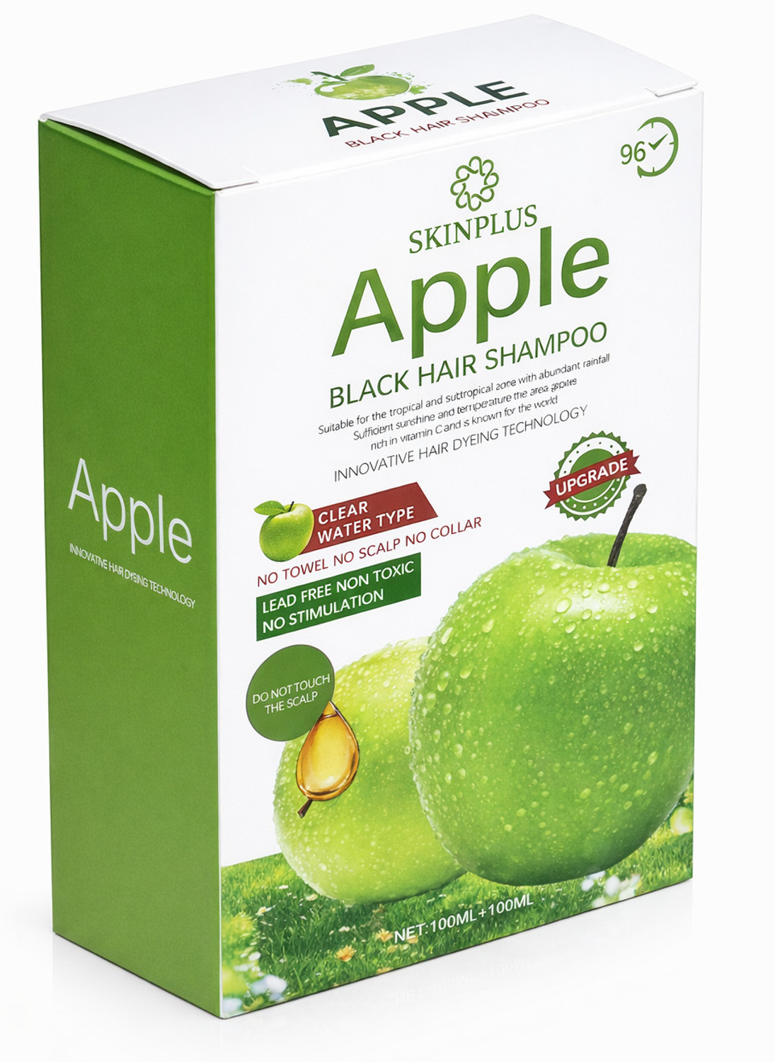 Image of SKINPLUS Fruit Vinegar Hair Gel Based Color , Natural Black Color Dye for Hair Care With Natural Ammonia Free Color Dye