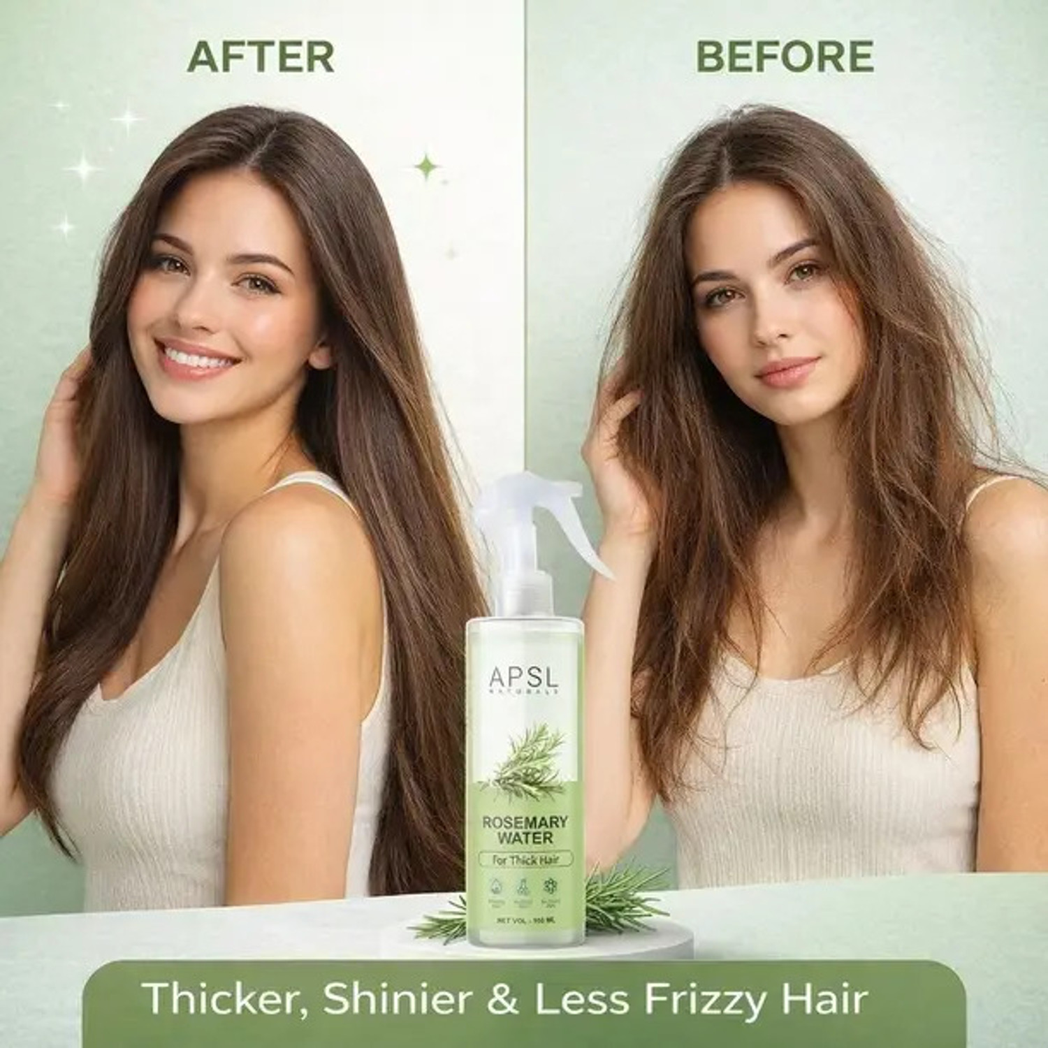 Image of apsl naturals APLS Rosemary Water for Hair Regrowth| Strengthens HairAll Hair Types,Mist Spray Hair Spray
