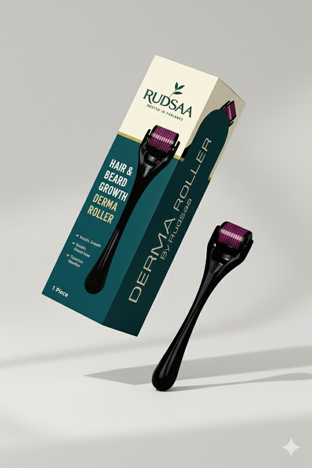 Image of Rudsaa Hair Growth Combo: Derma Roller + Scalp Massager | Beard & Scalp Care Set