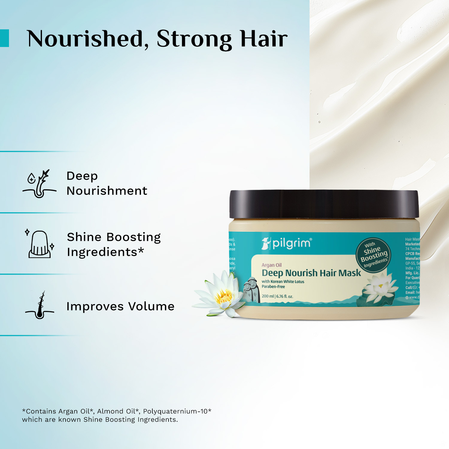 Image of Pilgrim Argan Oil Sulphate Free Shampoo & Hair Mask
