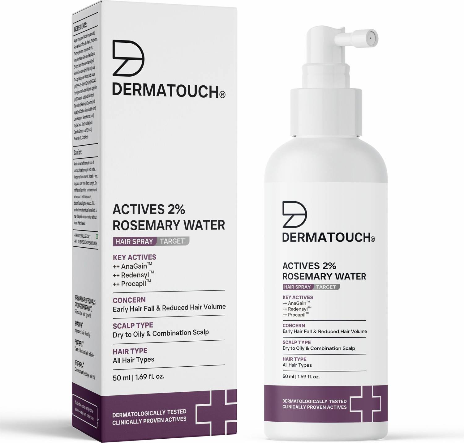 Dermatouch Rosemary Water Spray for Hair Growth (50ml)
