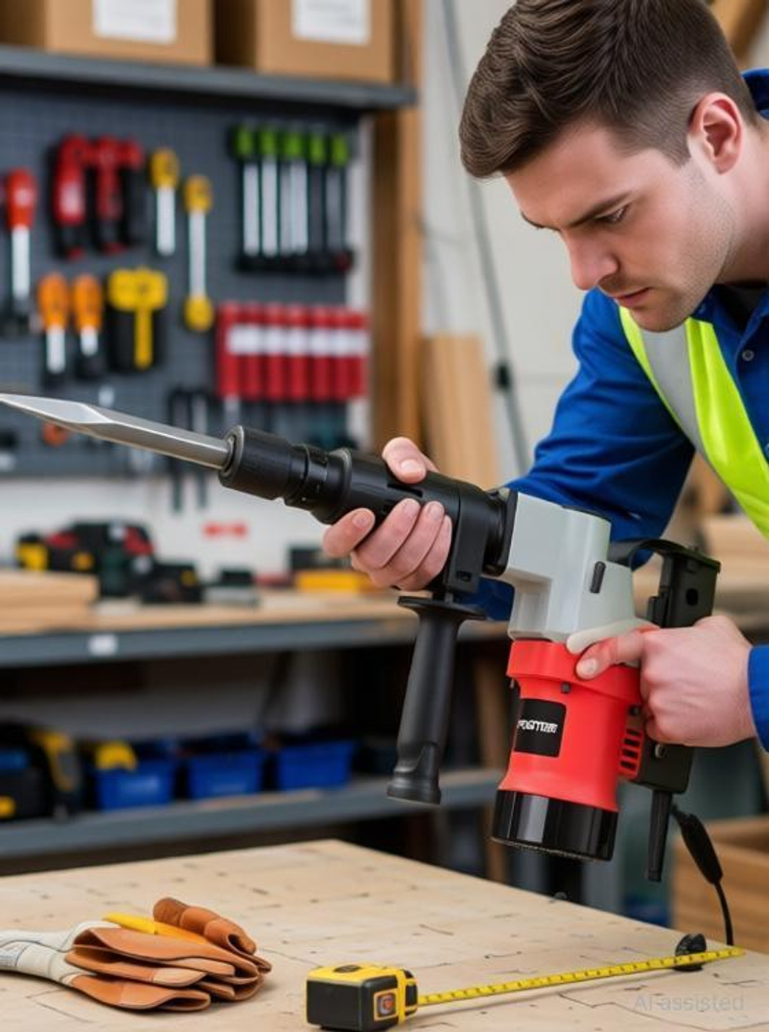 Image of FOSTER FDH-0810 | 5 Kg Demolition Hammer | Breaker Machine | 1200W |13.5J Impact Energy | 3 Model Selector | Impact Energy 3.7J | 4000 BPM | Armature | Rotary Hammer Drill