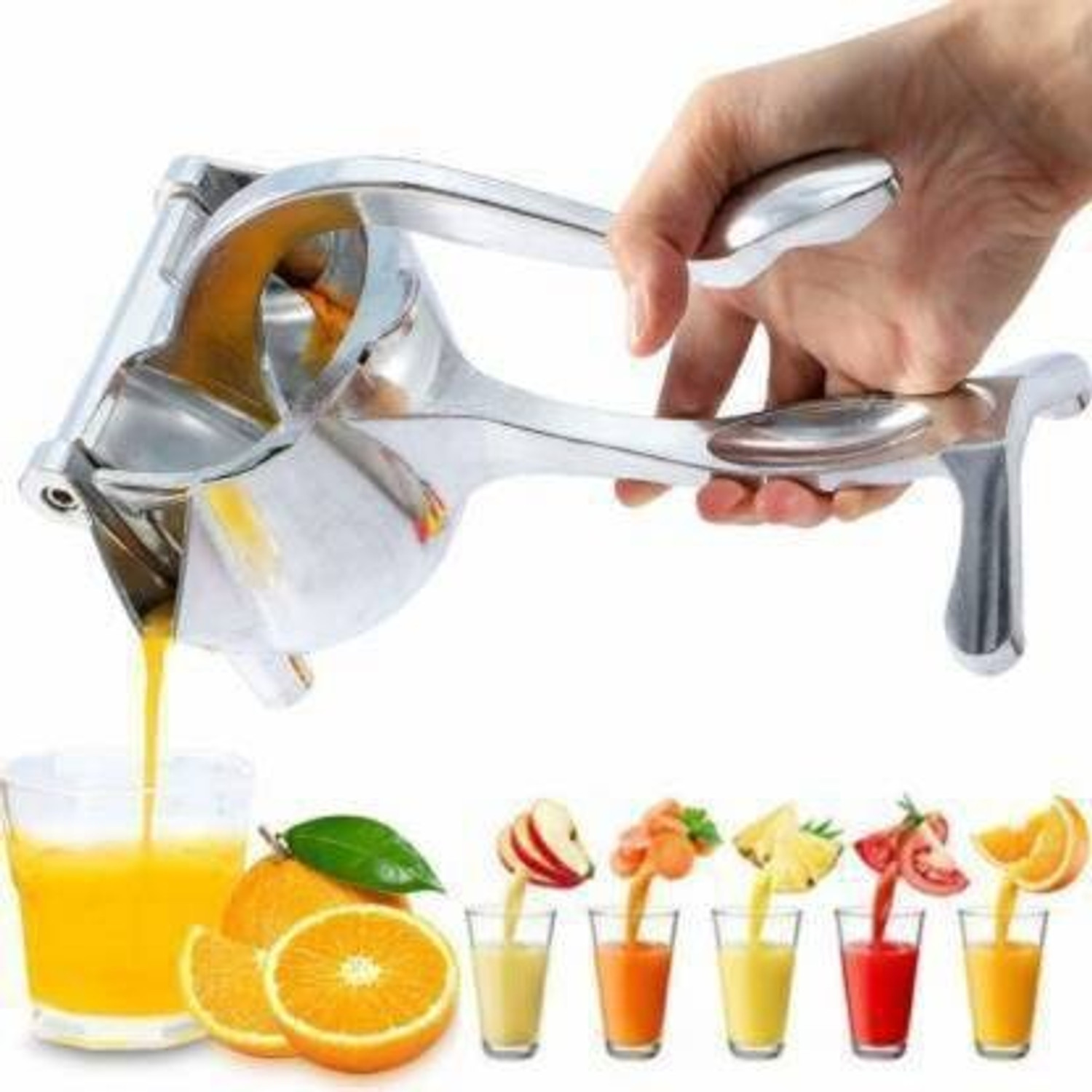 Image of FULKIZA Aluminium Manual Press Hand Fruit Juicer Hand Juicer