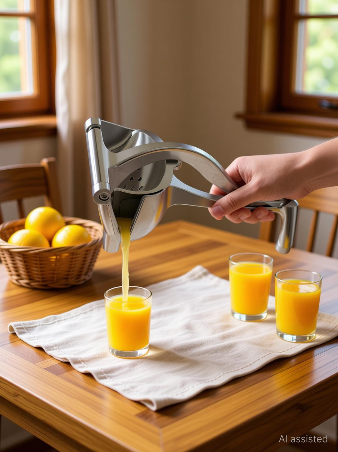 Image of QSHIP Aluminium Orange /Citrus Fruit Hand Juicer