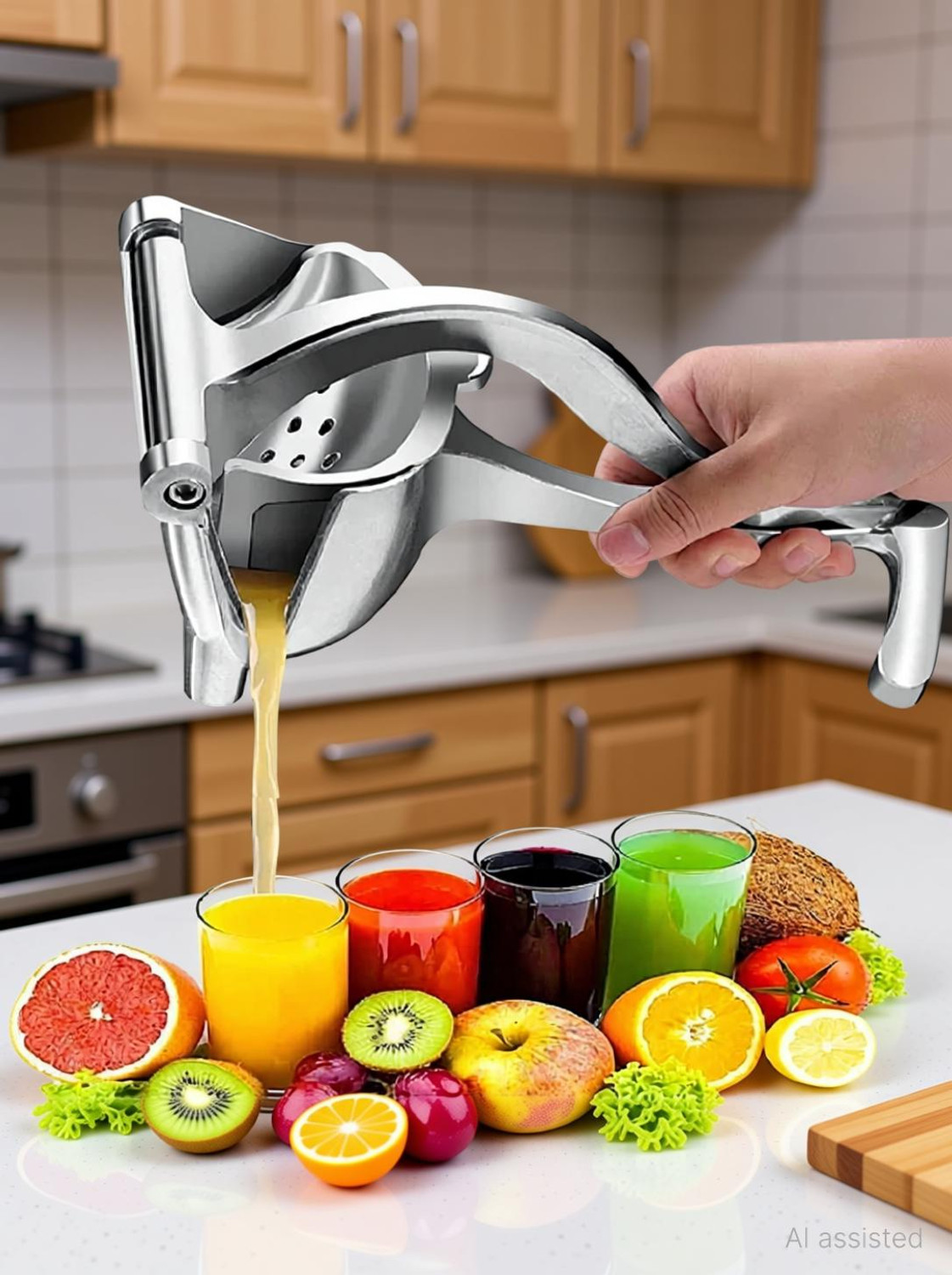 Image of QSHIP Aluminium Orange /Citrus Fruit Hand Juicer