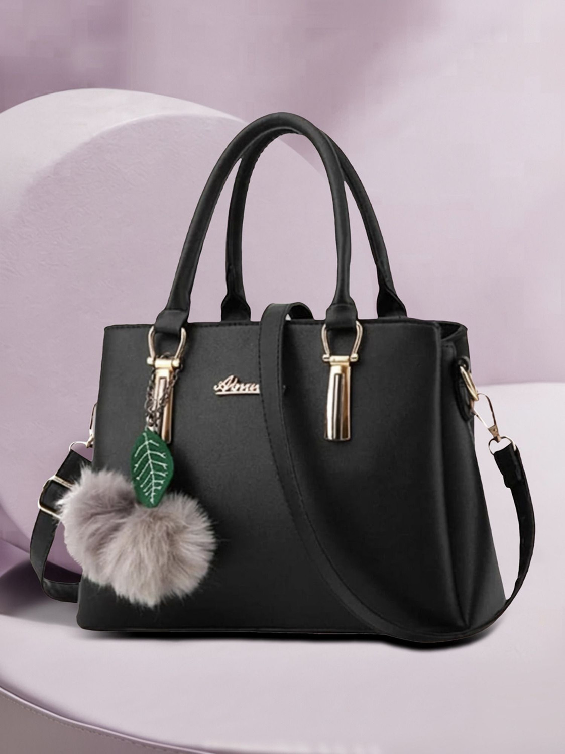 Image of LUXENTRA Women Black Shoulder Bag