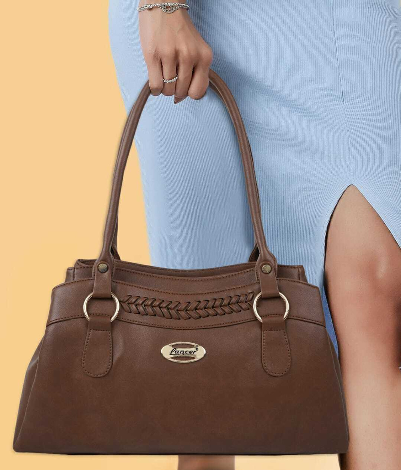 Image of LANCER Women Tan Messenger Bag