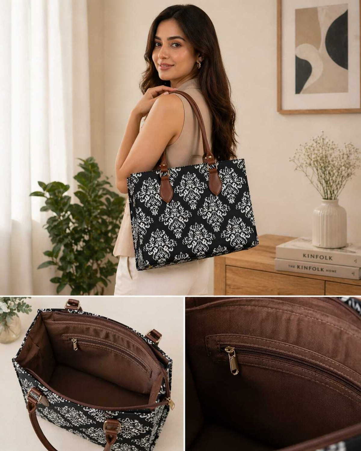 Image of LUXENTRA Women Black Tote