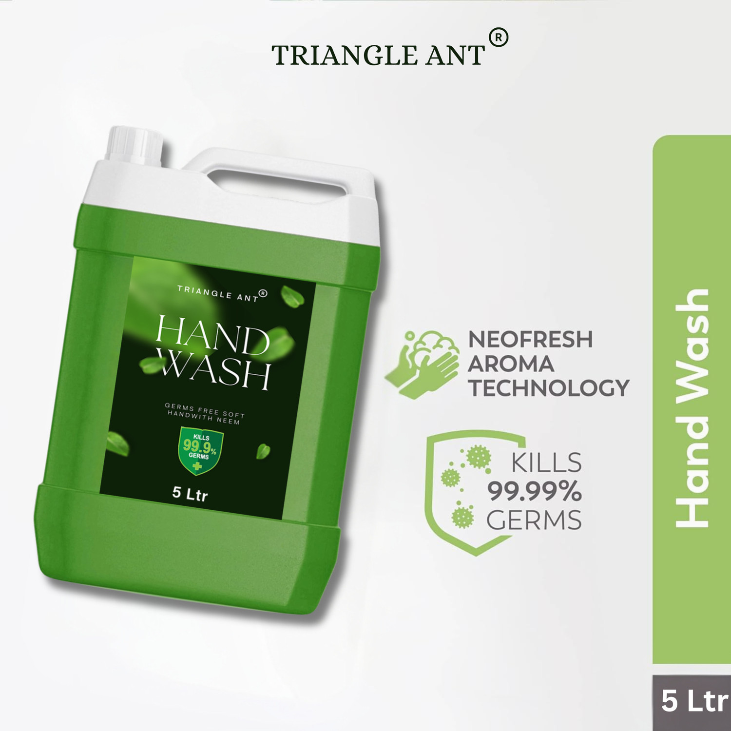 Image of Triangle Ant Hand wash Liquid - Refill | Moisturizing & Soft Hand Hand Wash Hand Wash Can
