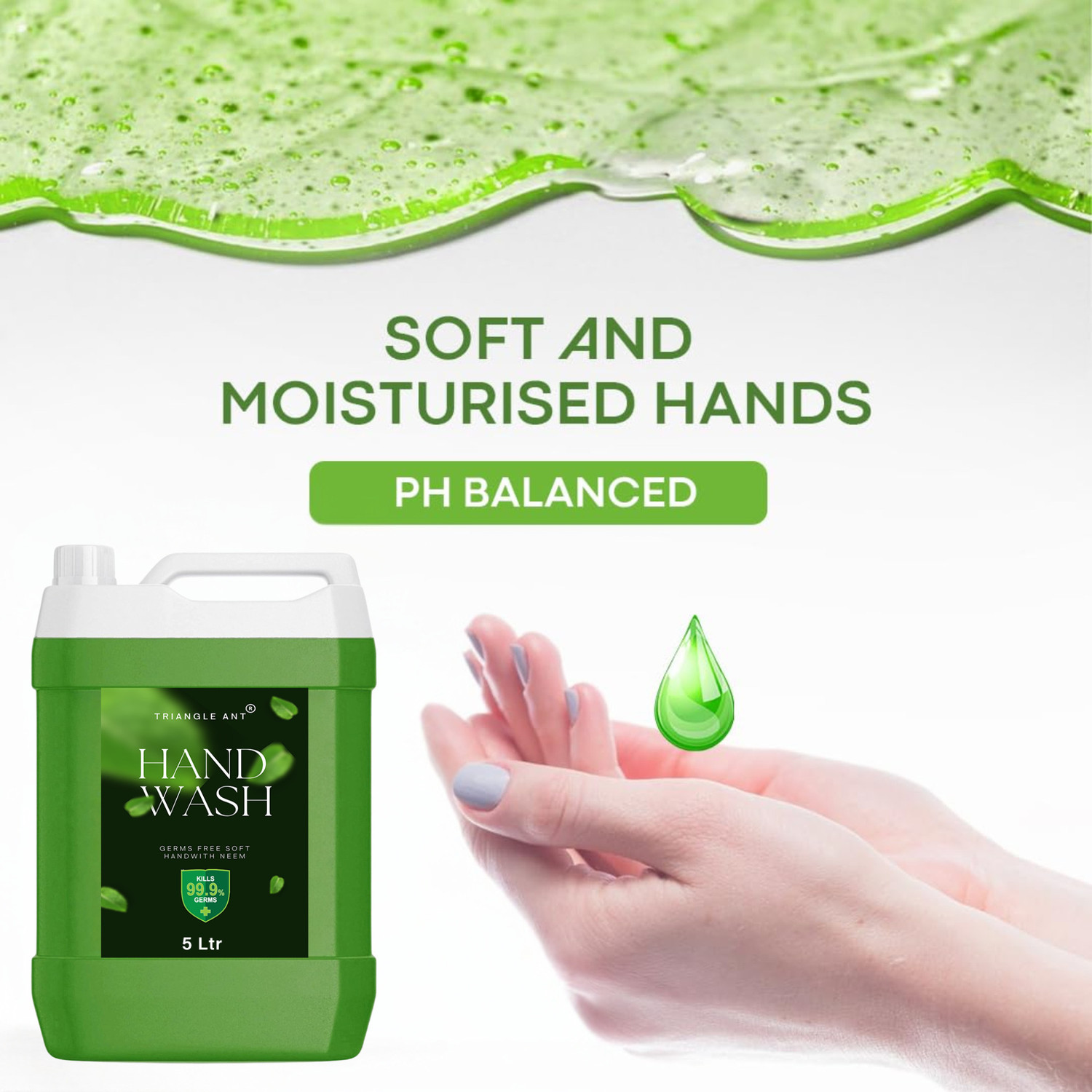 Image of Triangle Ant Hand wash Liquid - Refill | Moisturizing & Soft Hand Hand Wash Hand Wash Can