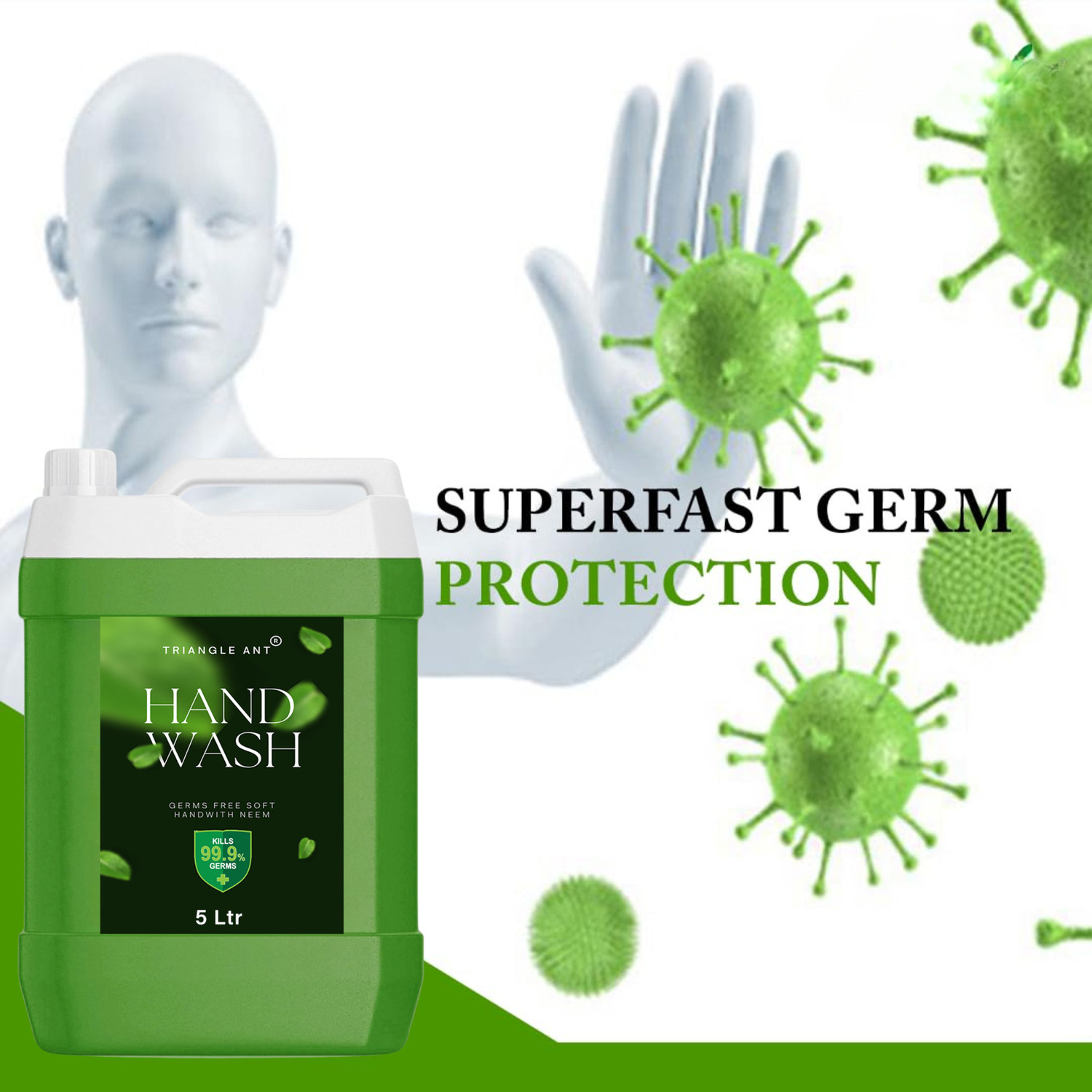 Image of Triangle Ant Hand wash Liquid - Refill | Moisturizing & Soft Hand Hand Wash Hand Wash Can
