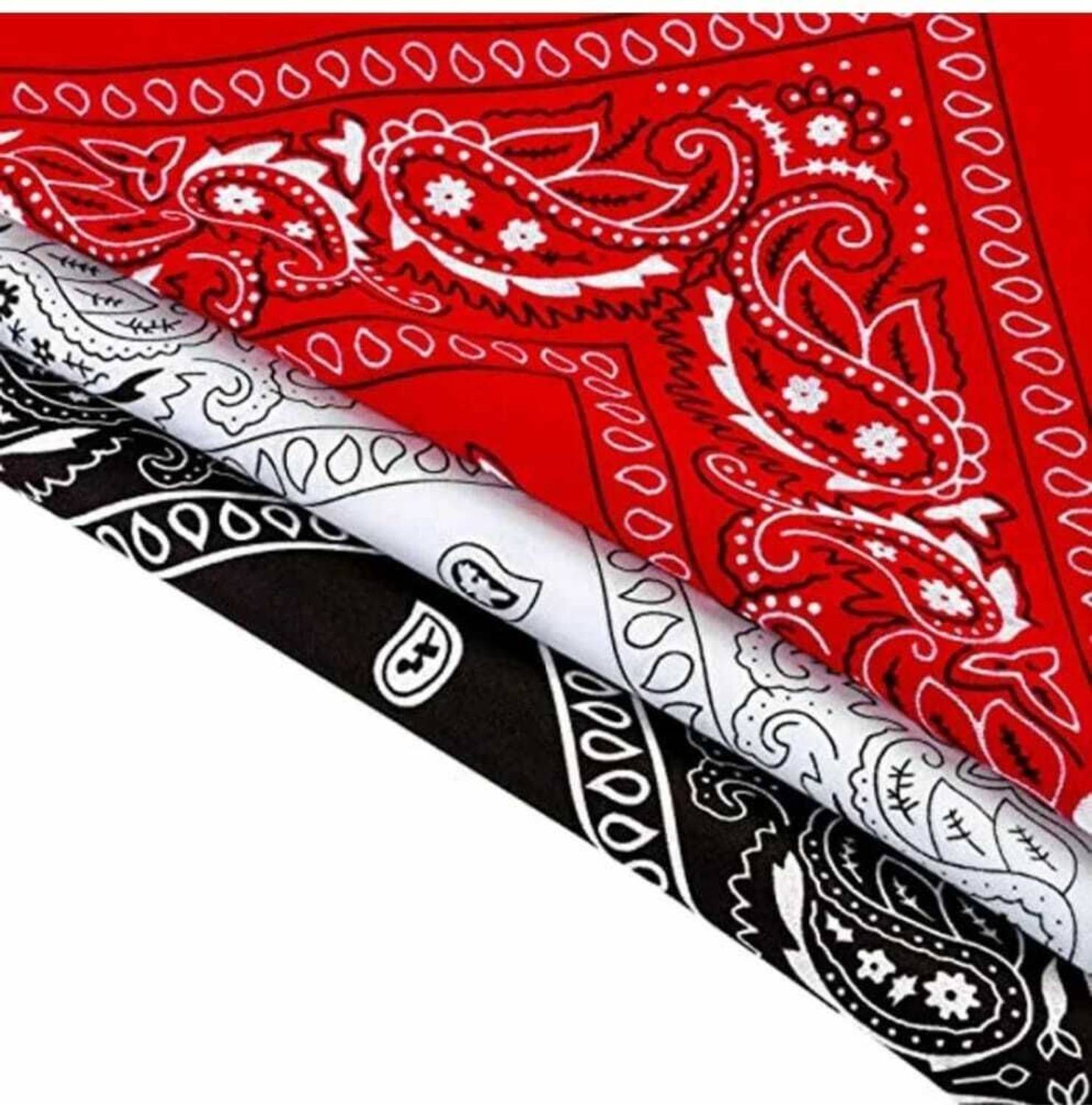 UQCKON 3Pcs Cowboy Head Wrap Scarf 100% Cotton - Image 3