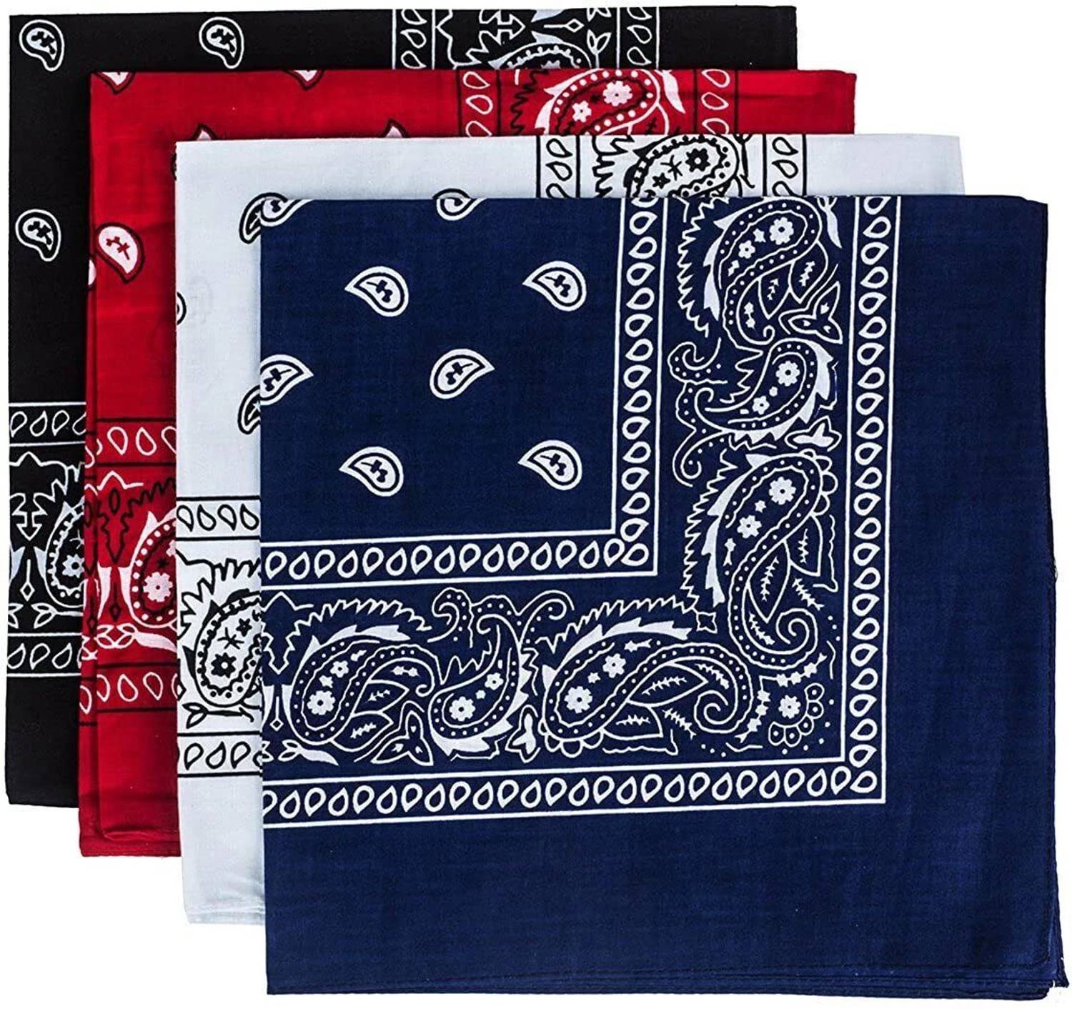 UQCKON Paisley Cotton Handkerchief 20in x 20in