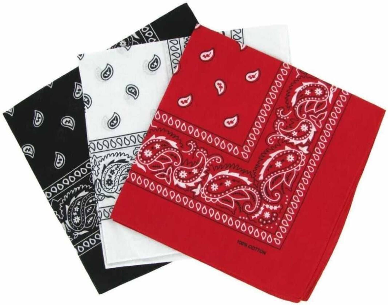 UQCKON 3Pcs Cowboy Head Wrap Scarf 100% Cotton - Image 2