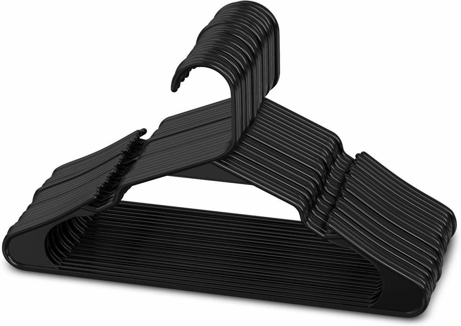 Image of Moxstar Clothes Hanger Wardrobe Storage Organizer Rack Plastic Plastic Shirt Pack of 12 Hangers For Shirt