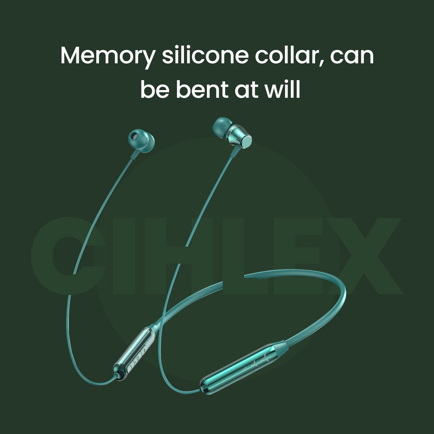 Image of CIHYARD CH-31 Fire - 30 Hours Playtime Bluetooth Neckband (Green) Bluetooth Gaming