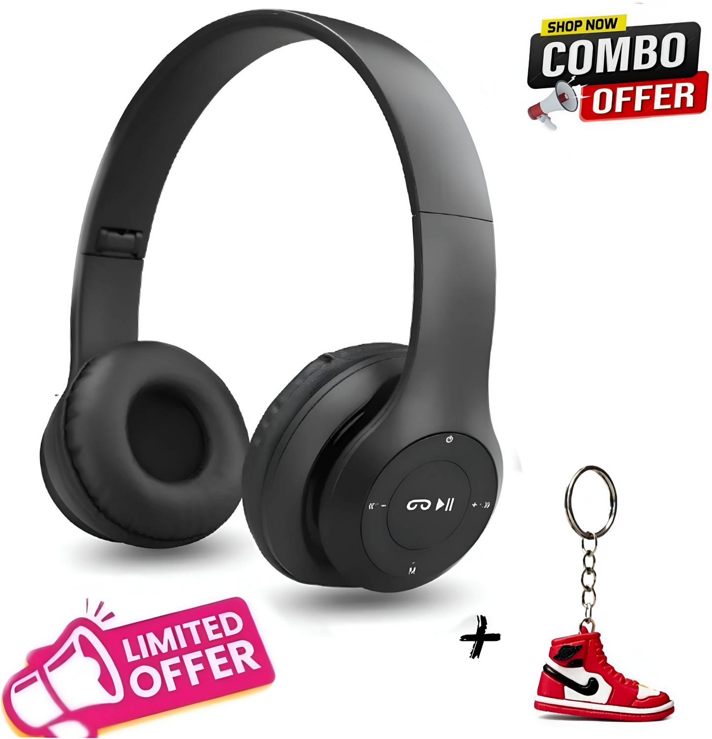 prisha Earbuds with HIGH BASS Bluetooth Headset - Image 1
