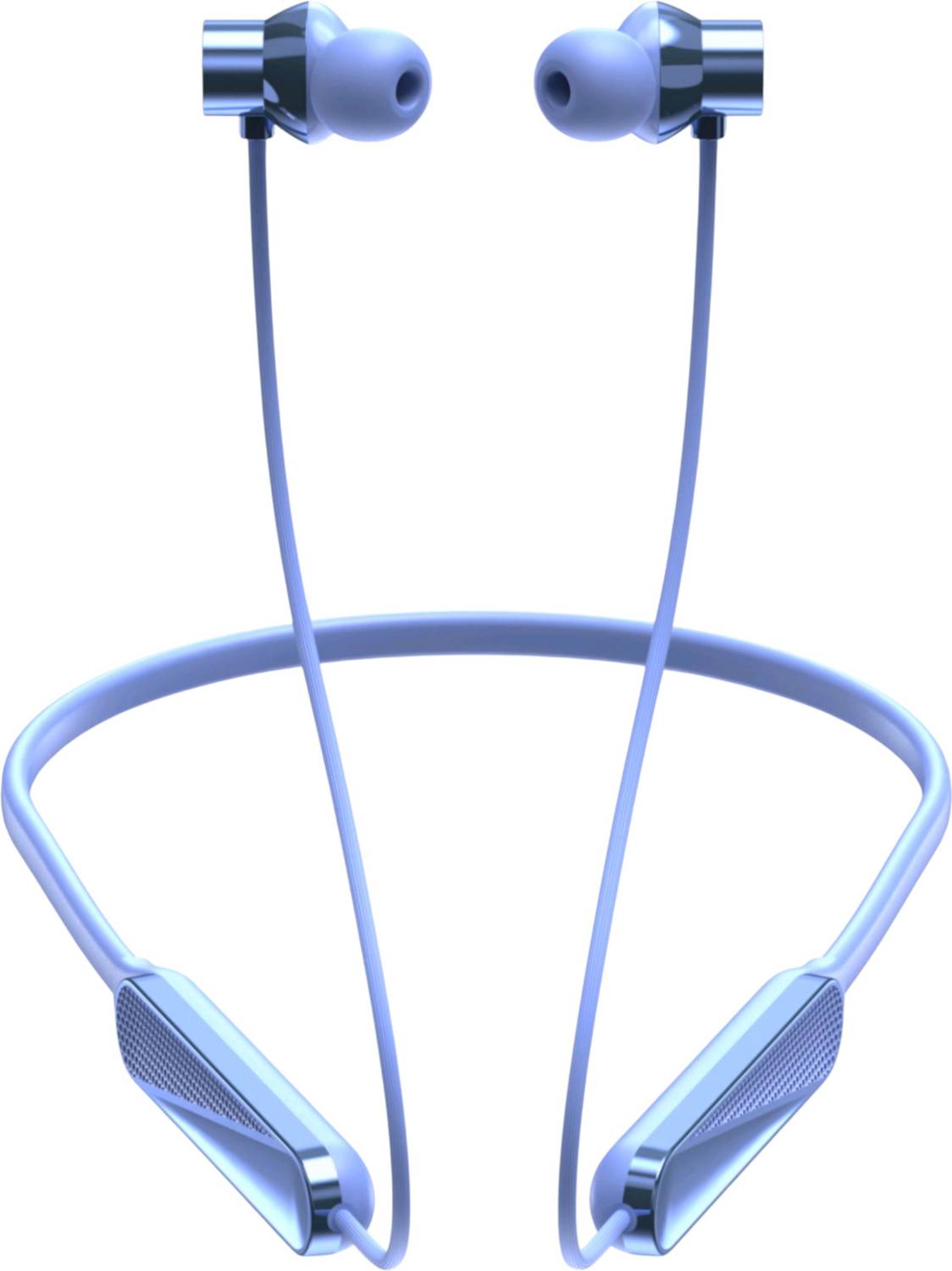 ROKAVO Silver new luk Wireless Neckband Bluetooth Headset 40hr Long battery hi-magnetic Bluetooth