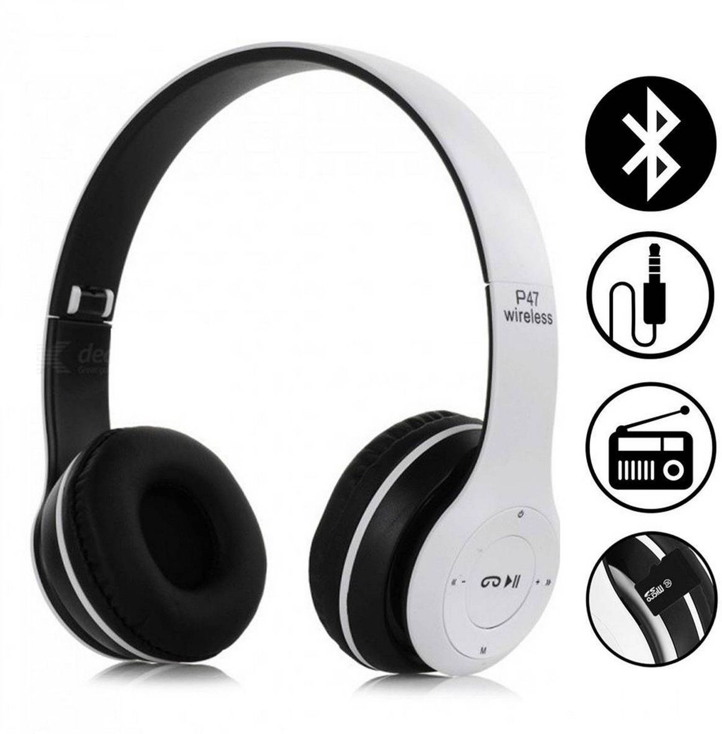 Image of FRONY P47(Bluetooth Headphone)Stylish Wireless(Foldable Headset)with Bluetooth5.0IZ412 Bluetooth