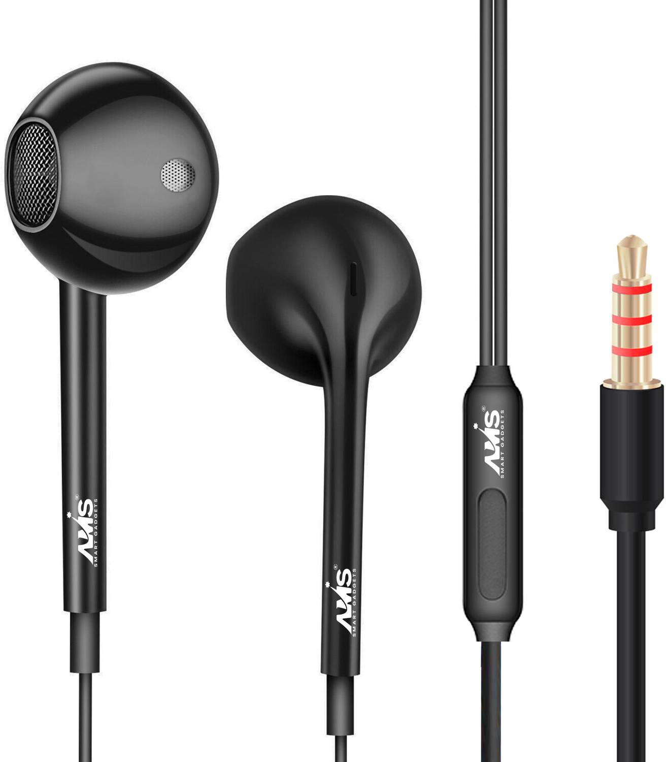 AAMS Hydra Type C In-Ear Wired Earphones with Mic, Earphone Wire, Tangle-free cable Wired