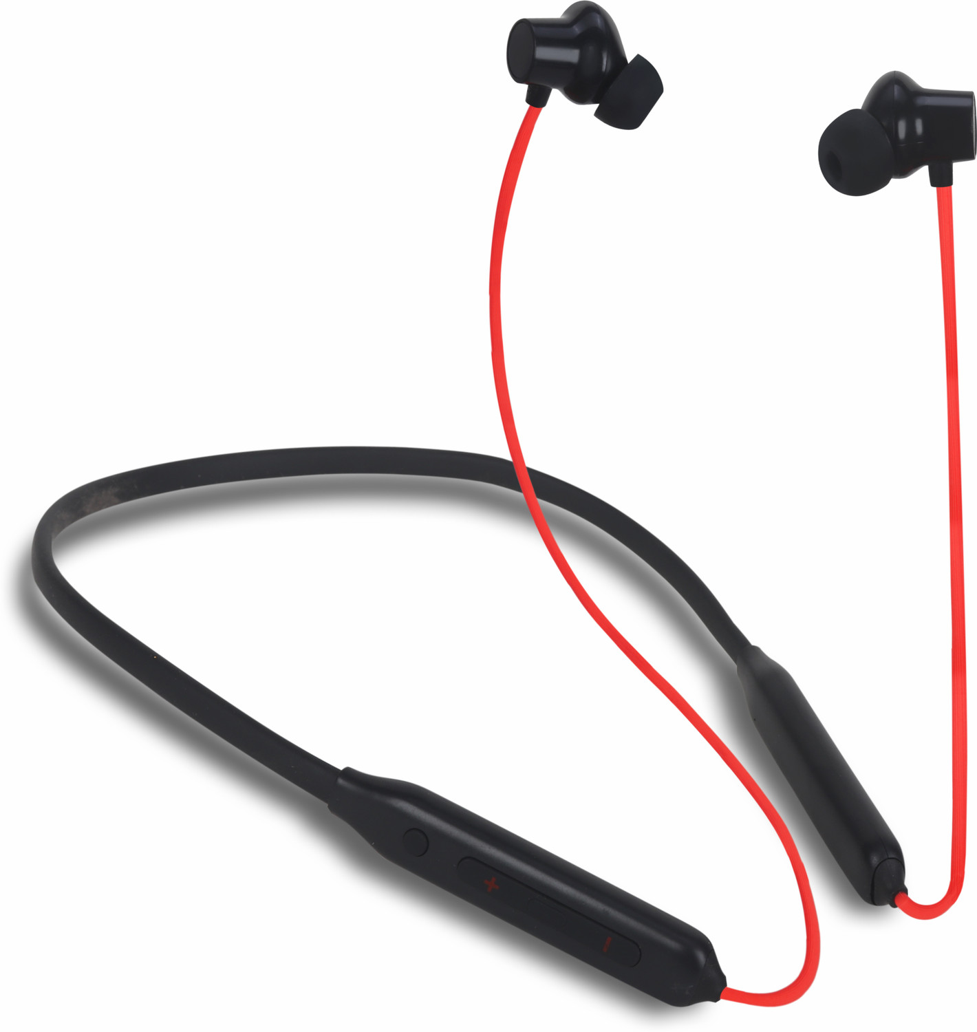 Image of WAPPLER WAPP Z2 Bluetooth Neckband | Magnetic On /Off, 2 Day Battery,High Bass Bluetooth Headset (Red, In the Ear)