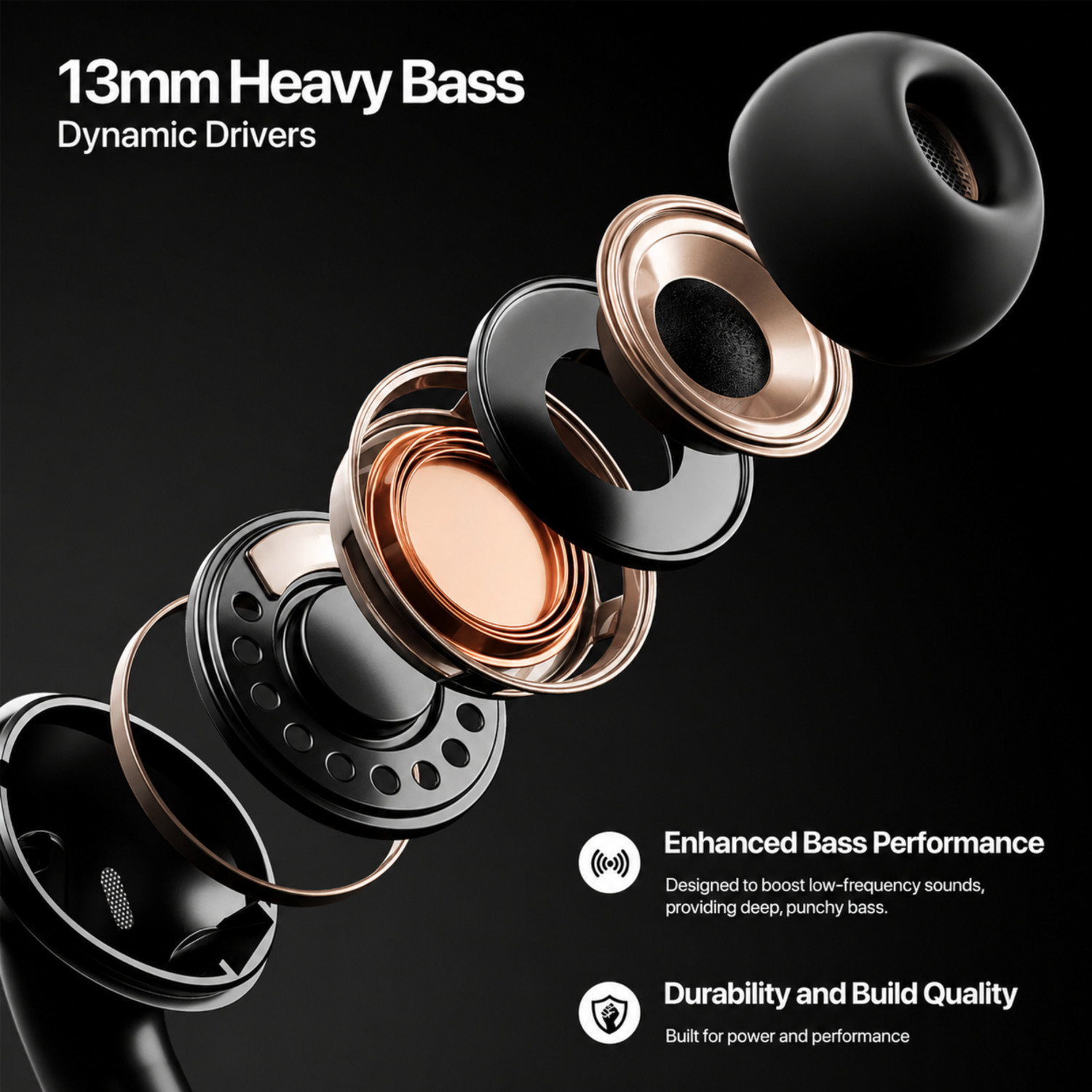 Image of ACwO DwOTS Bold Smart Calling Display Earbuds, 60Hrs Playtime, ANC 32dB, 13mm Driver Bluetooth