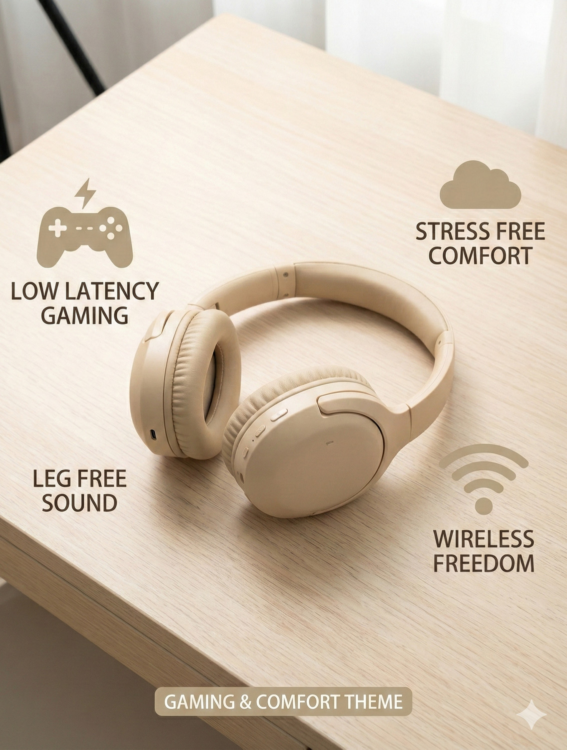 Image of vadish Best Premium Audio Quality Luxurious Comfort Crystal Clear Sound Bluetooth