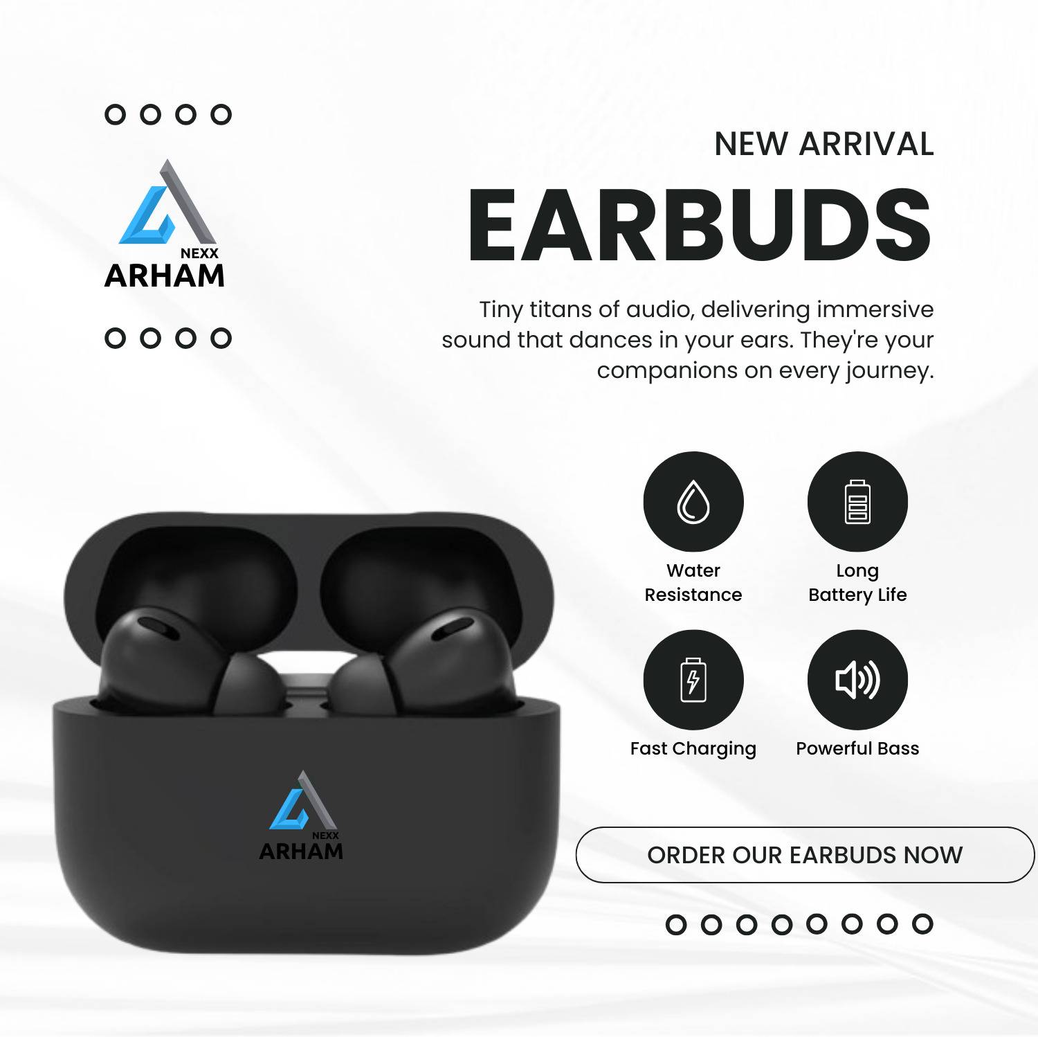 NEXX Arham True Wireless Bluetooth Earbuds - Image 1